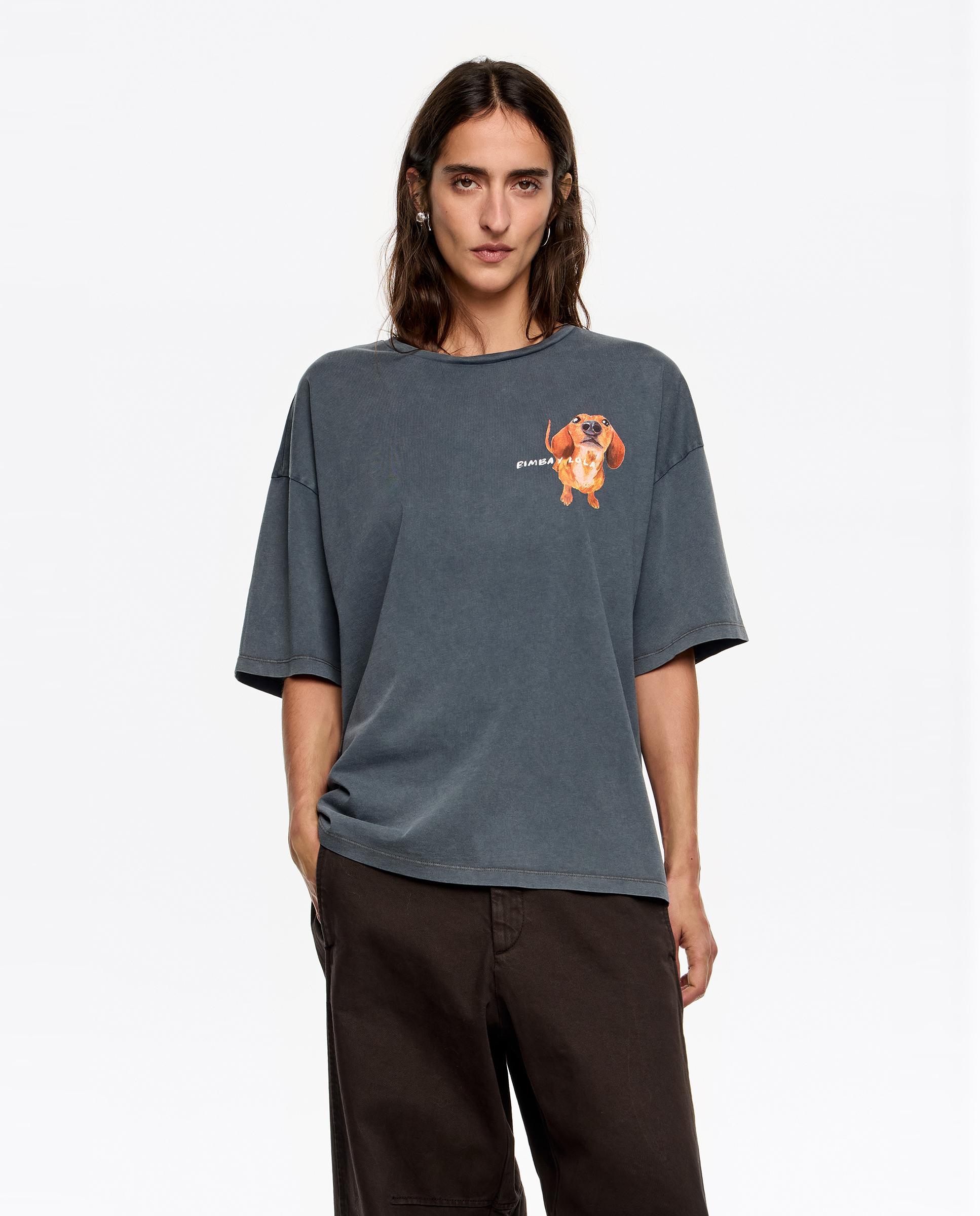 T-shirt Logo Teckel Azul-1