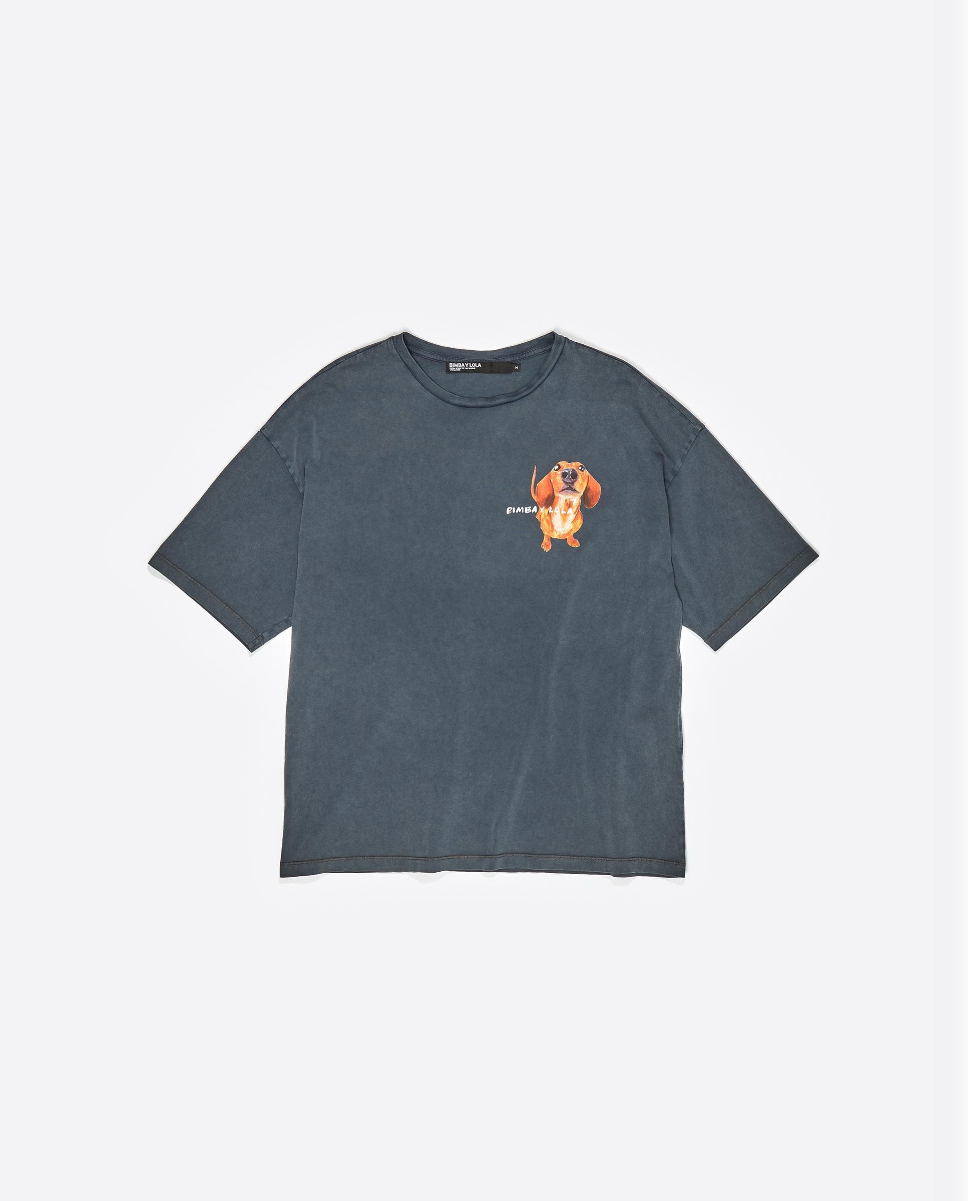 T-shirt Logo Teckel Azul-6