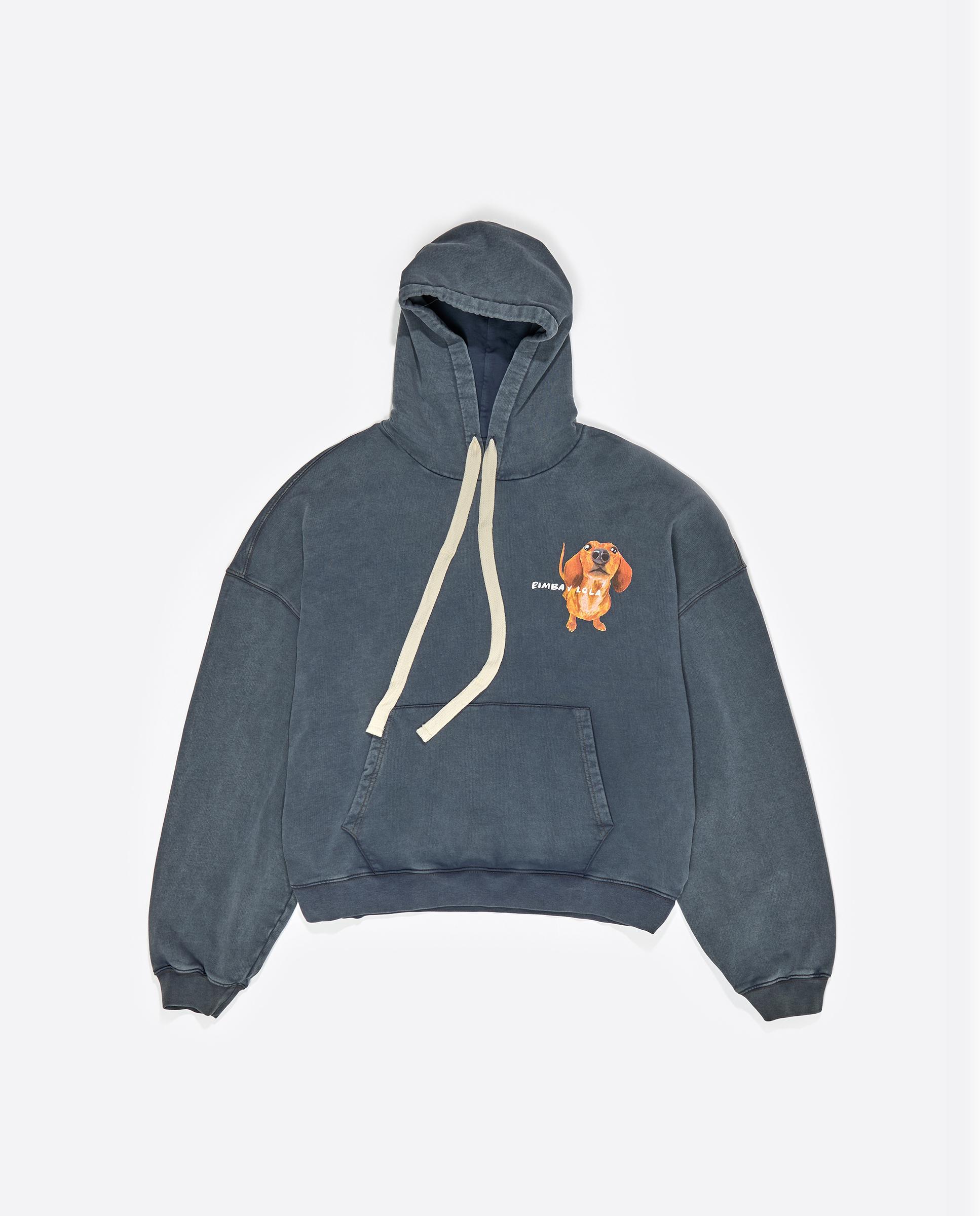 Sweatshirt com Capuz Logo Teckel Azul-6