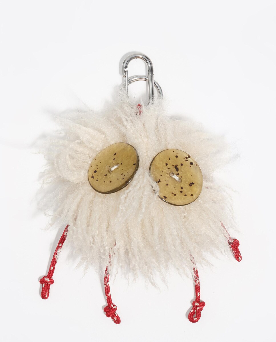 Porta-chaves Charo Pelo Marfim-1