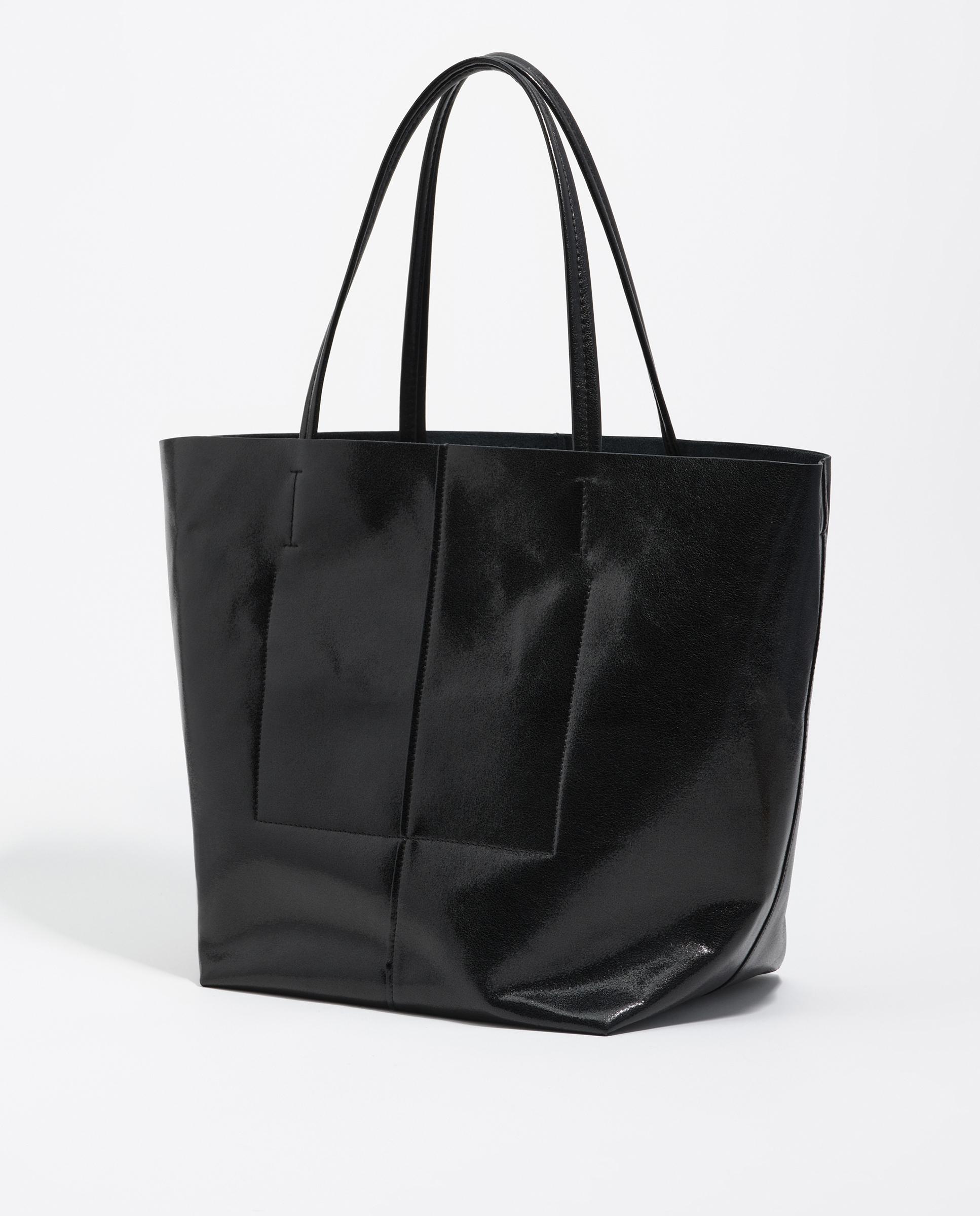 Mala de Ombro Tipo Shopper Grande Preto-5