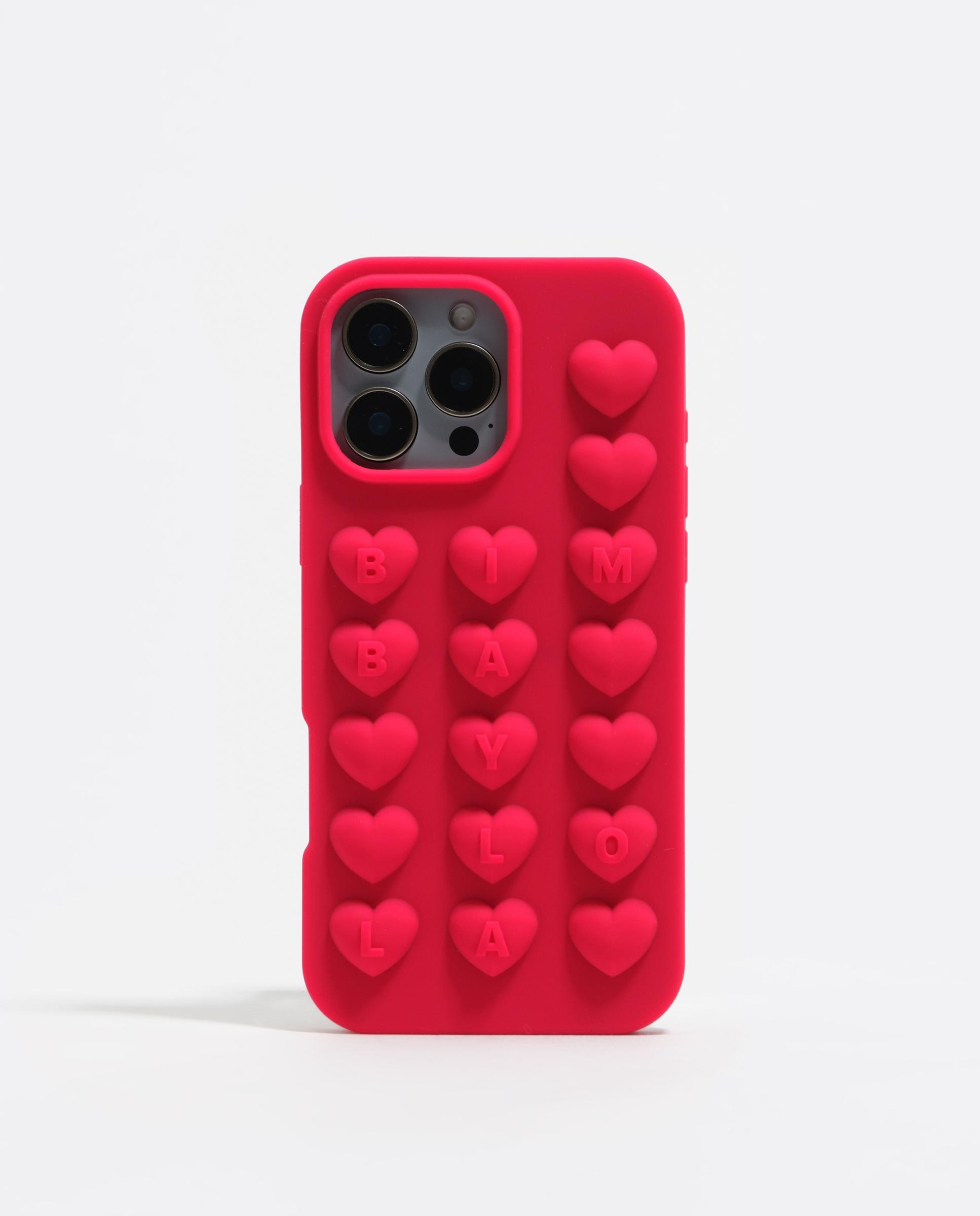 Imagem 0 de Capa de Silicone para Iphone 16 Pro Max em Framboesa