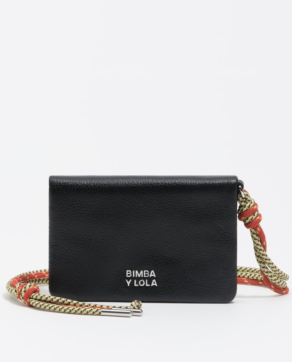 Carteira com Aba Pele Preto-1