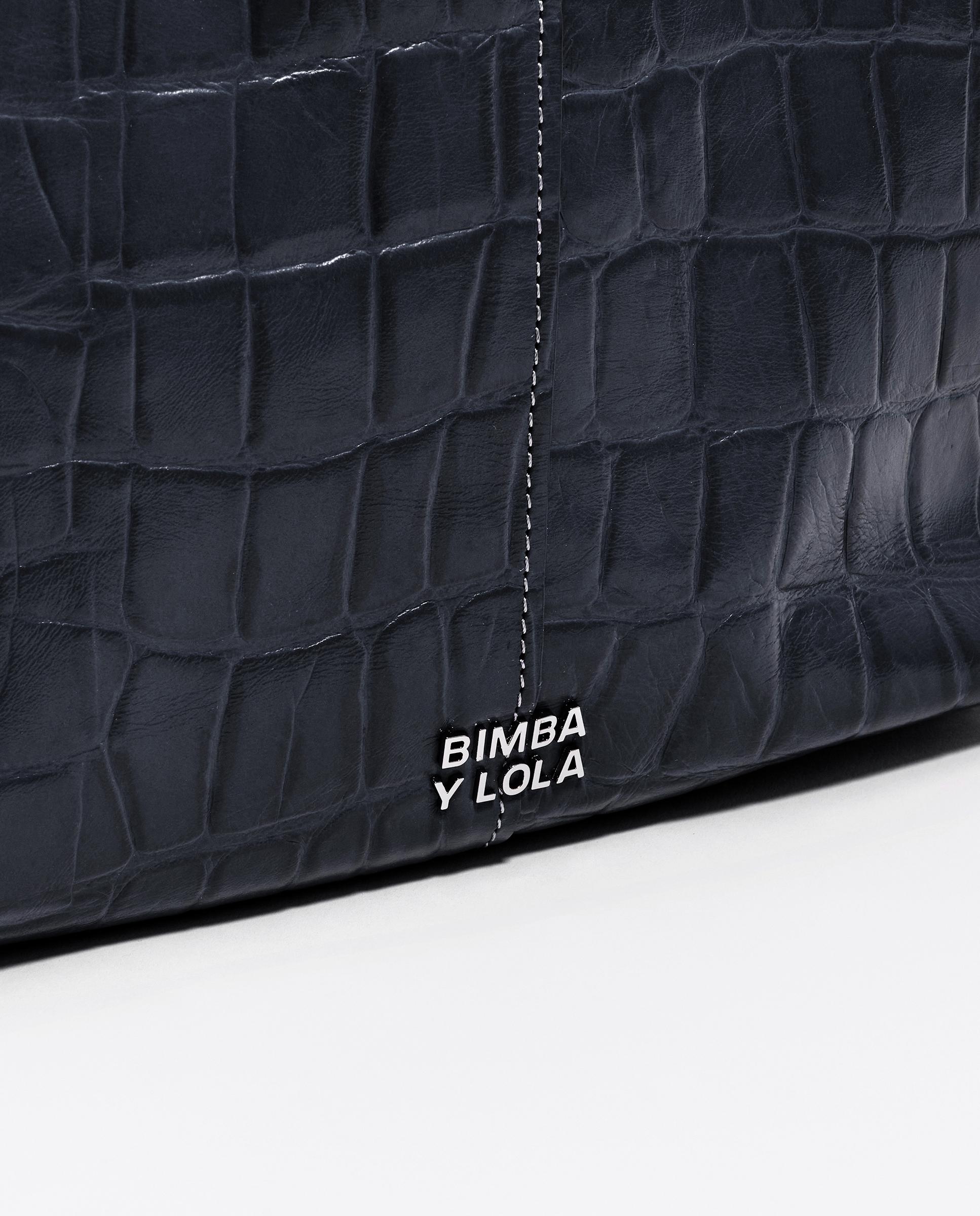 Mala de Ombro Shopper Média Pele Petróleo-4