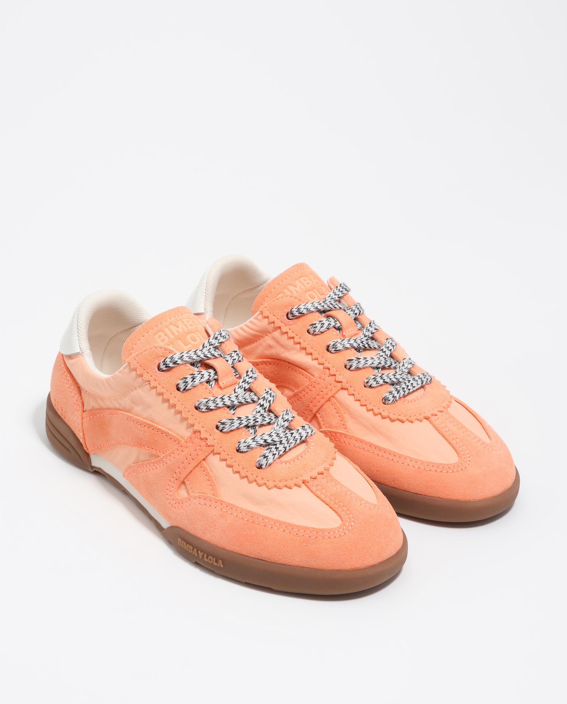 Sapatilhas Indoor em Camurça e Nylon 13 16 Coral-2
