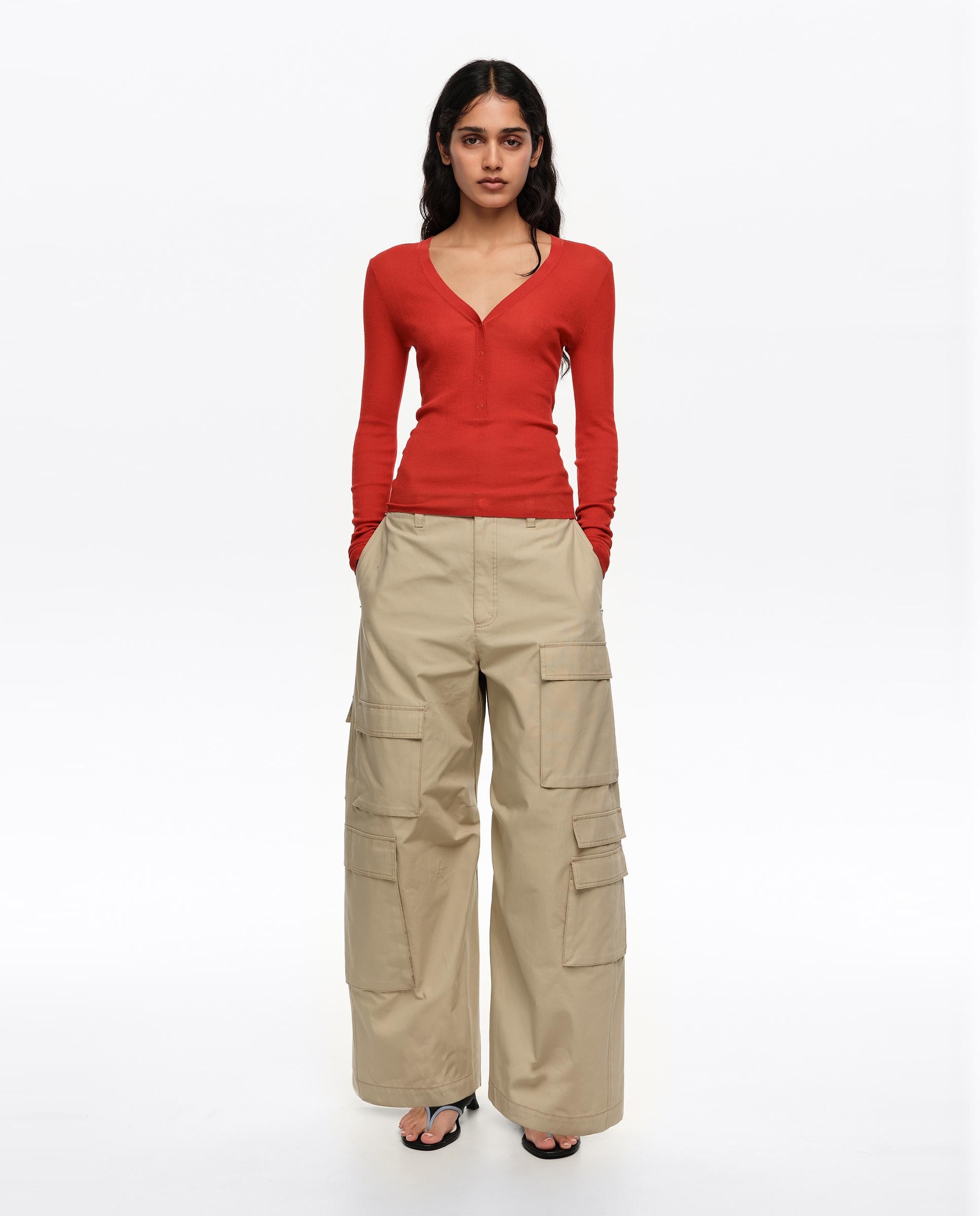 Imagem 0 de Calças Largas Multi Bolsos Algodão