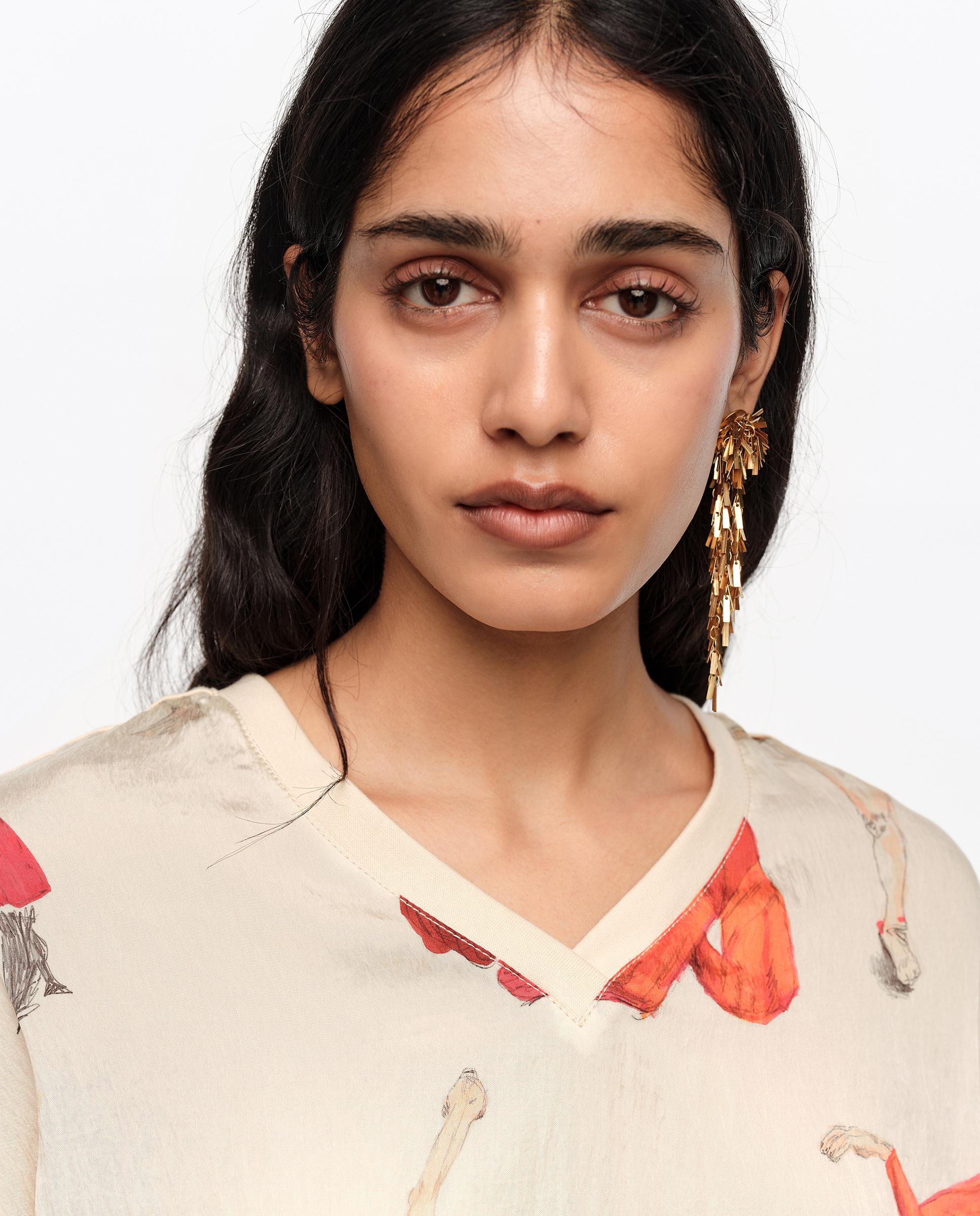 T-shirt Oversize Fluida Natural-2