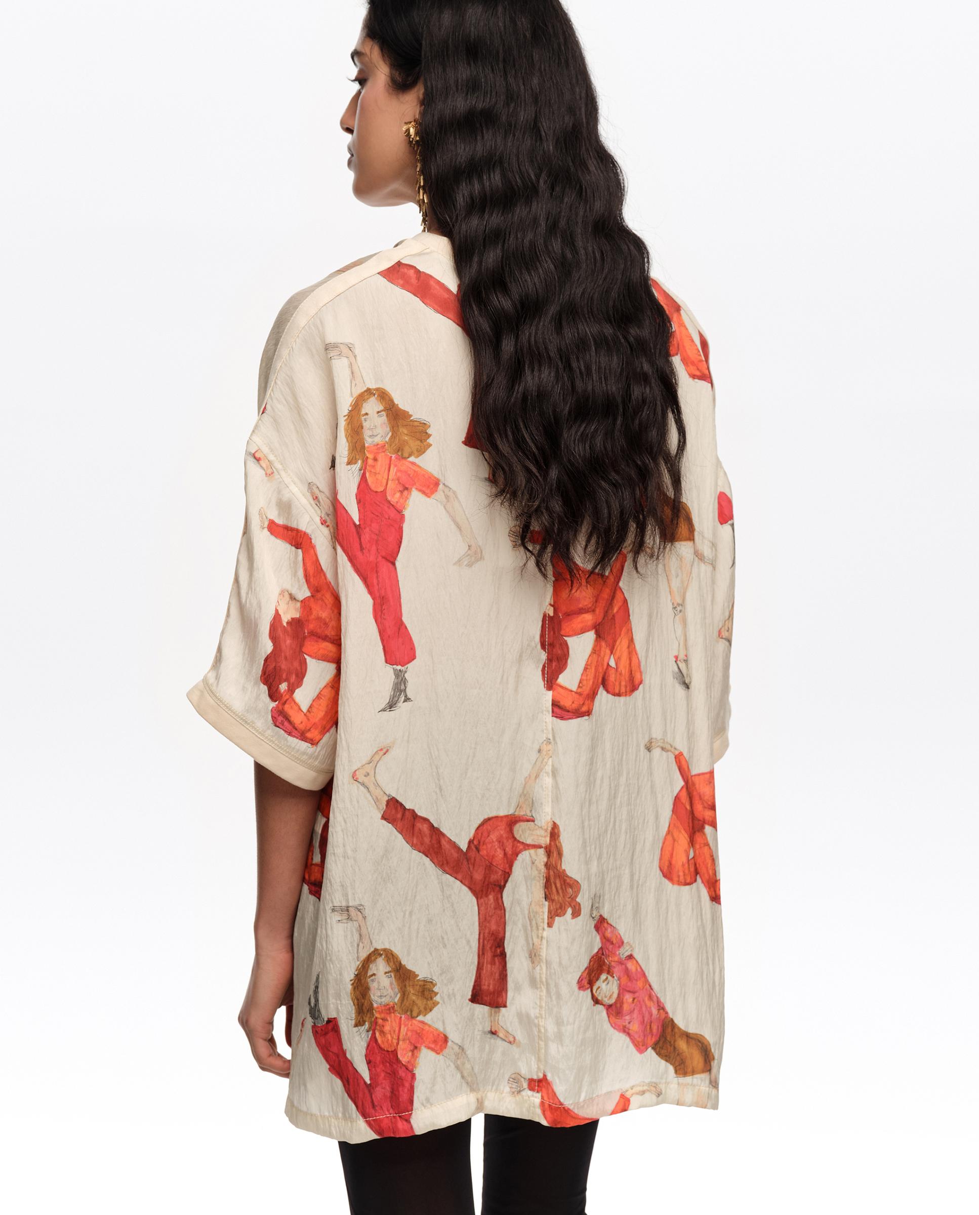 T-shirt Oversize Fluida Natural-5