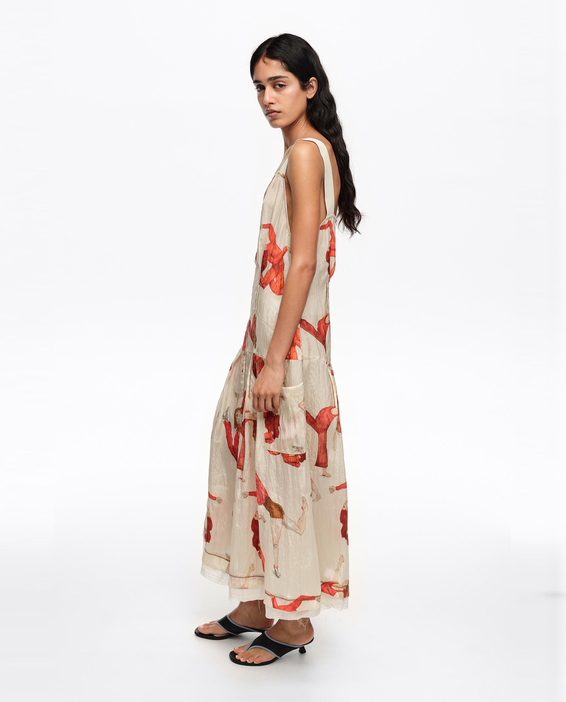 Vestido de Alças Linha a Natural-5