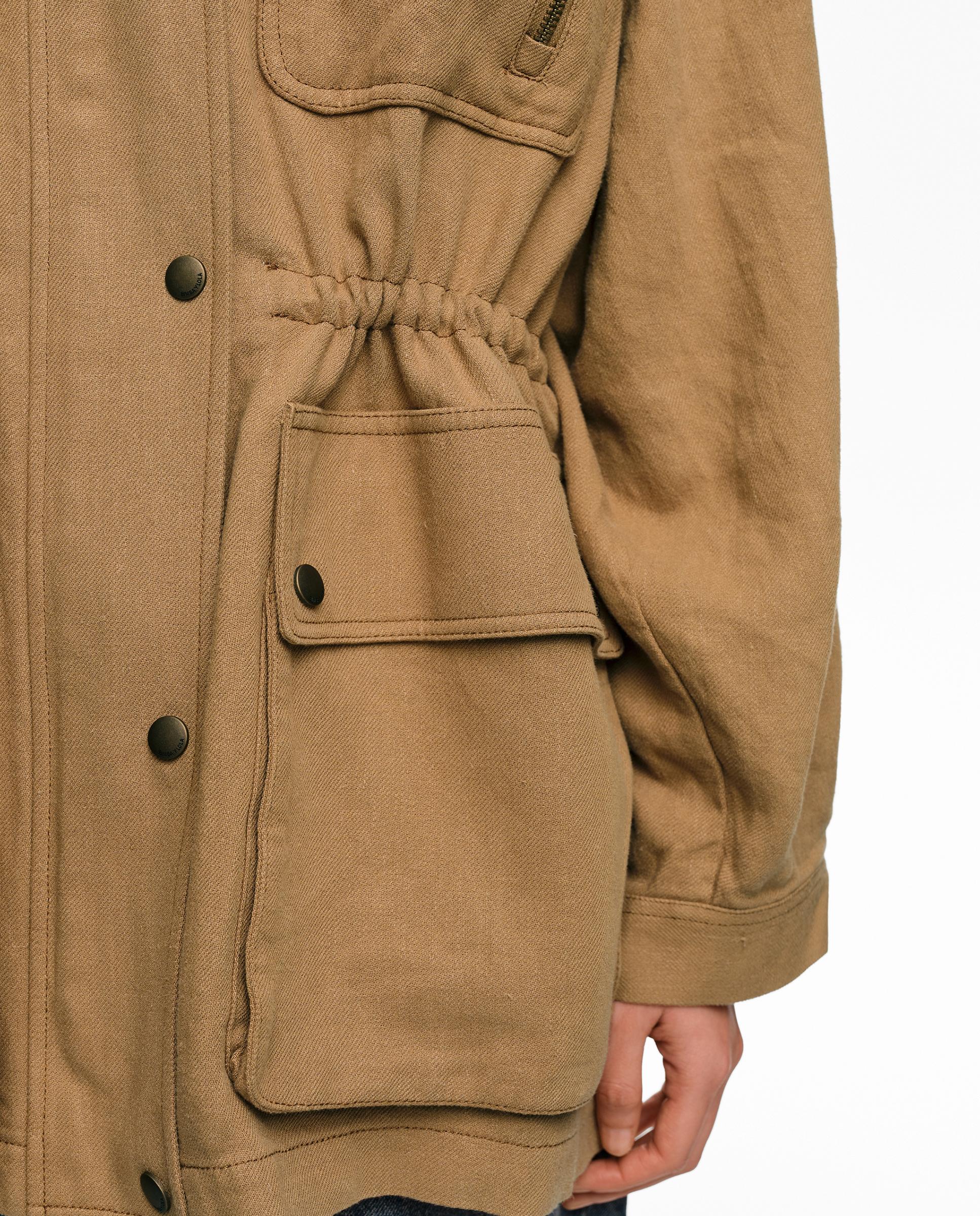 Blusão com Cintura Ajustável Camel-3