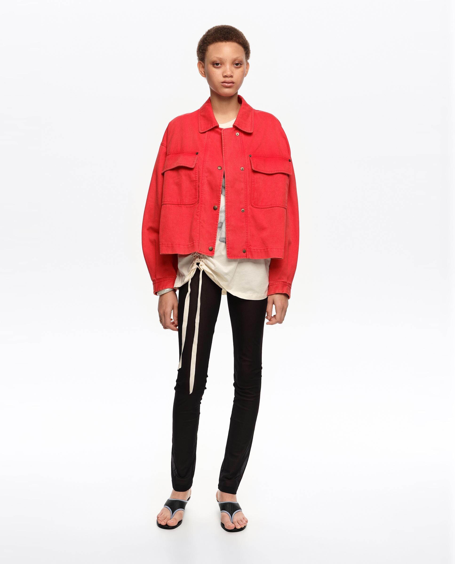 Imagem 0 de Casaco Jeans Curto em Algodão