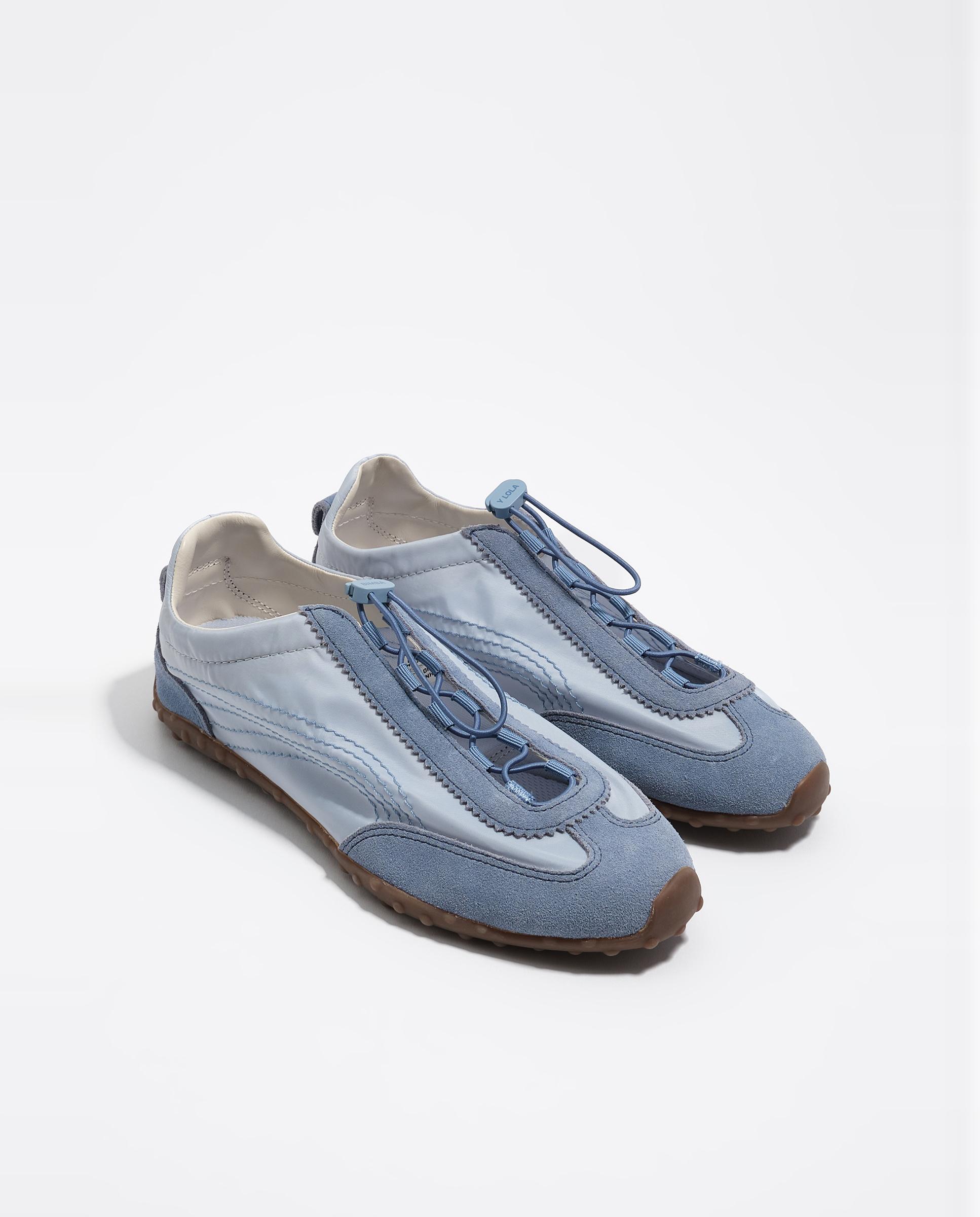 Sapatilhas Desportivas 13 28 em Camurça e Nylon Azul-claro-3