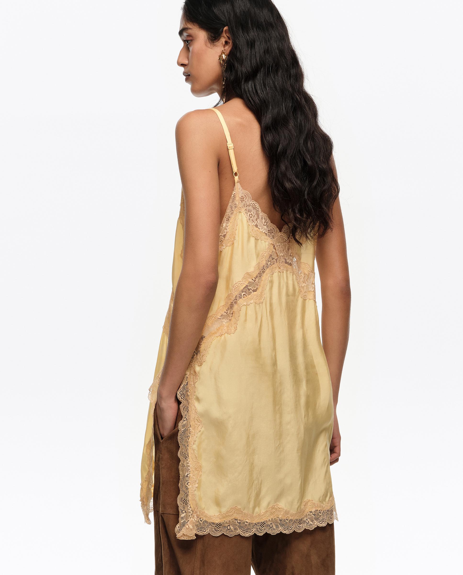 Top Comprido Lingerie Amarelo-5