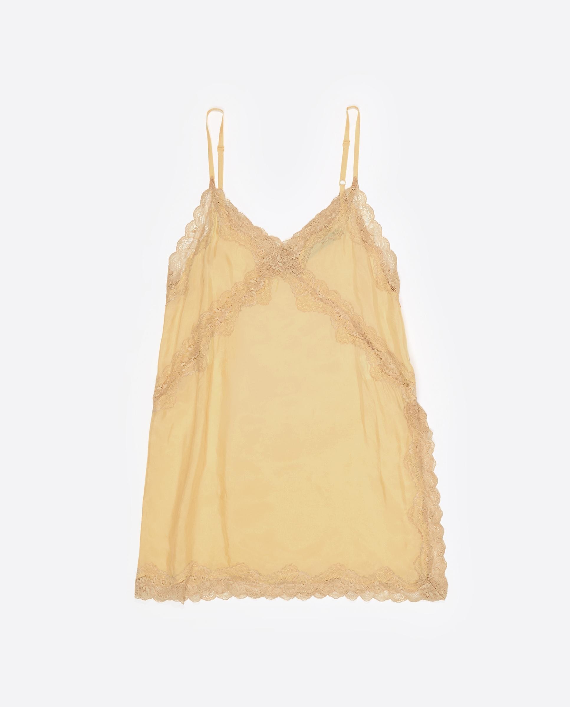 Top Comprido Lingerie Amarelo-6