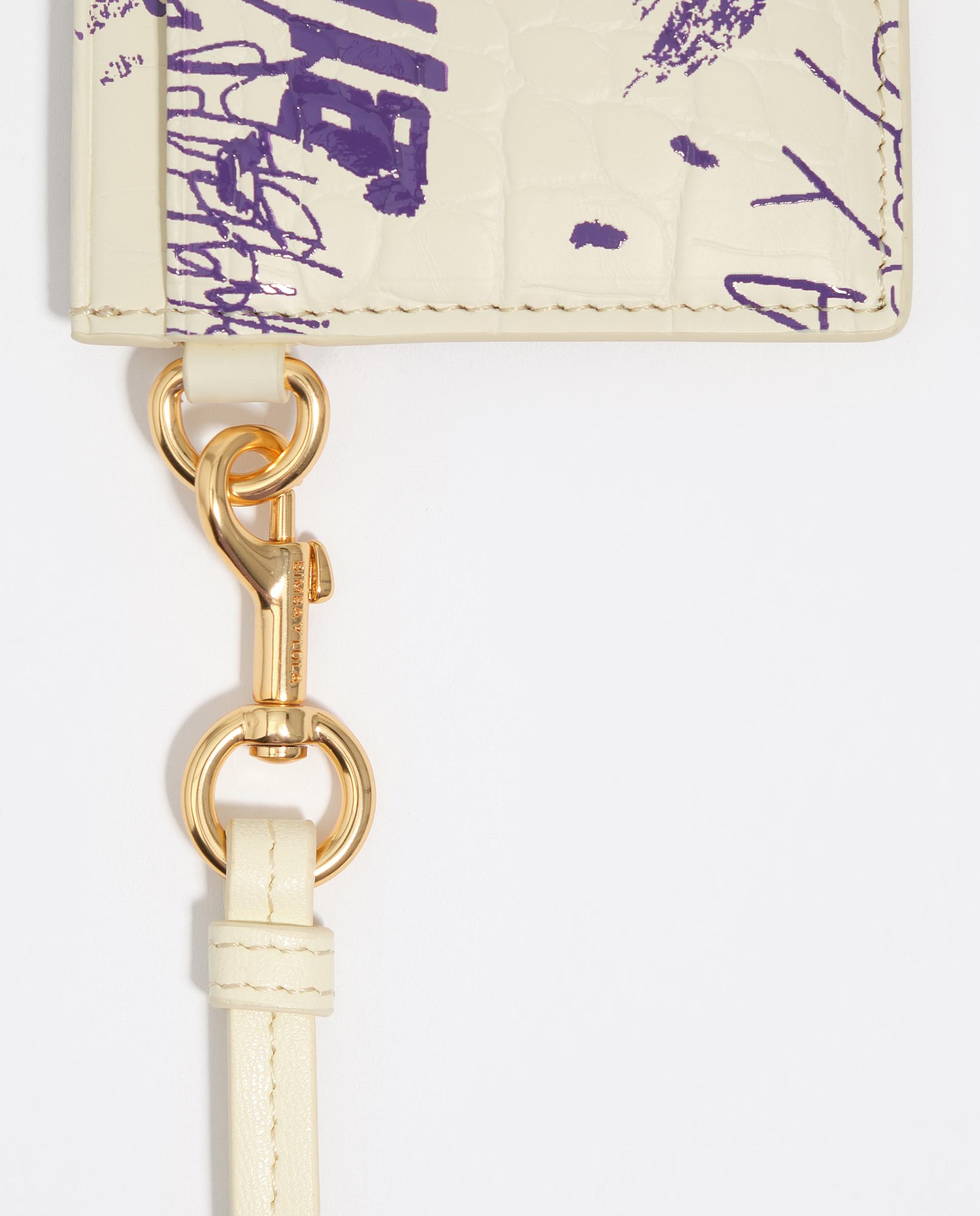 Porta-cartões com Textura Brilhante Print Amarelo-2