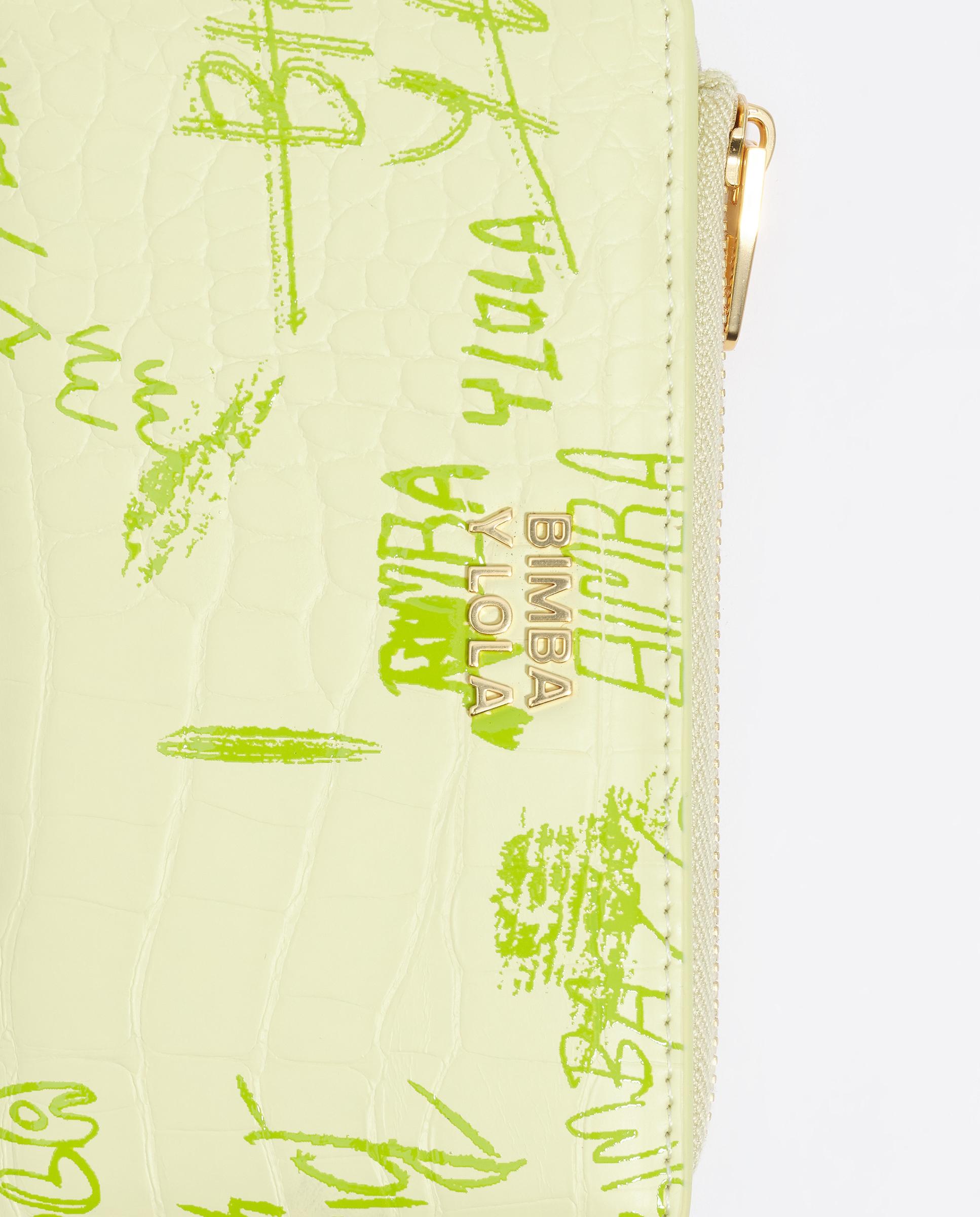 Carteira Compacta com Textura Brilhante Print Verde-2