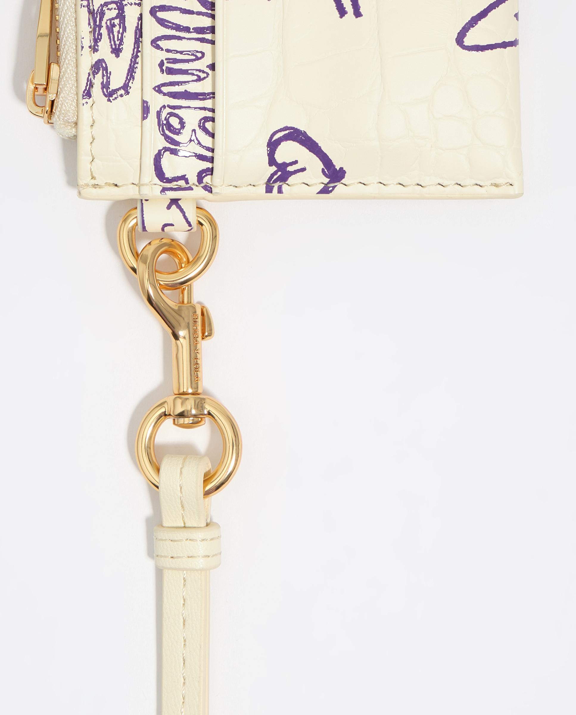Porta-moedas com Textura Brilhante Print Amarelo-2