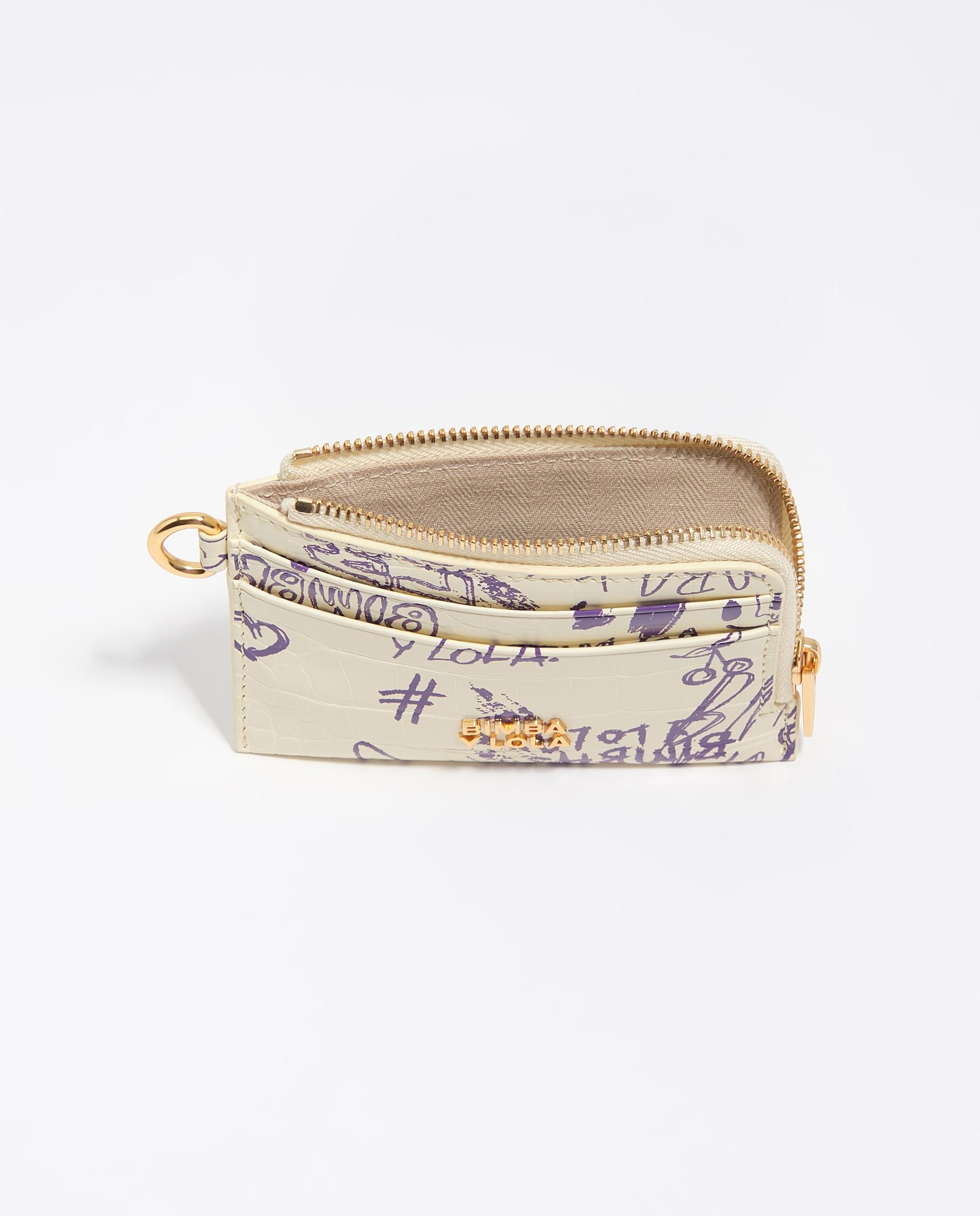 Porta-moedas com Textura Brilhante Print Amarelo-3