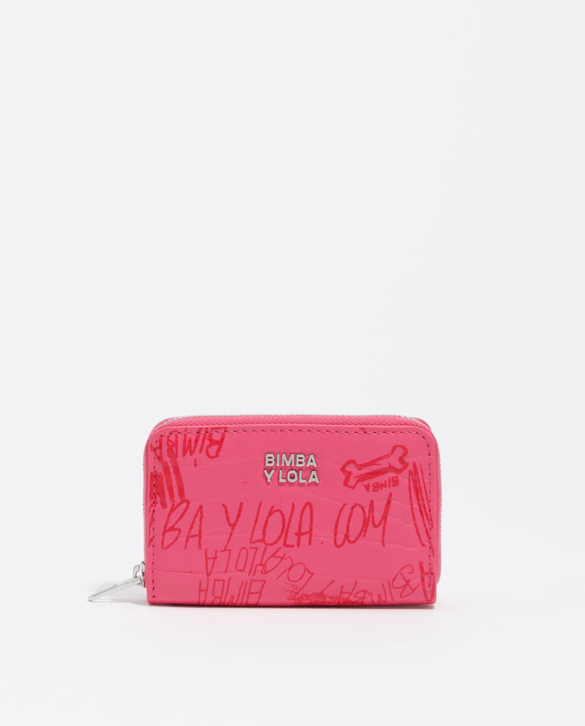 Carteira com Aba Bimba Logo Rosa-1