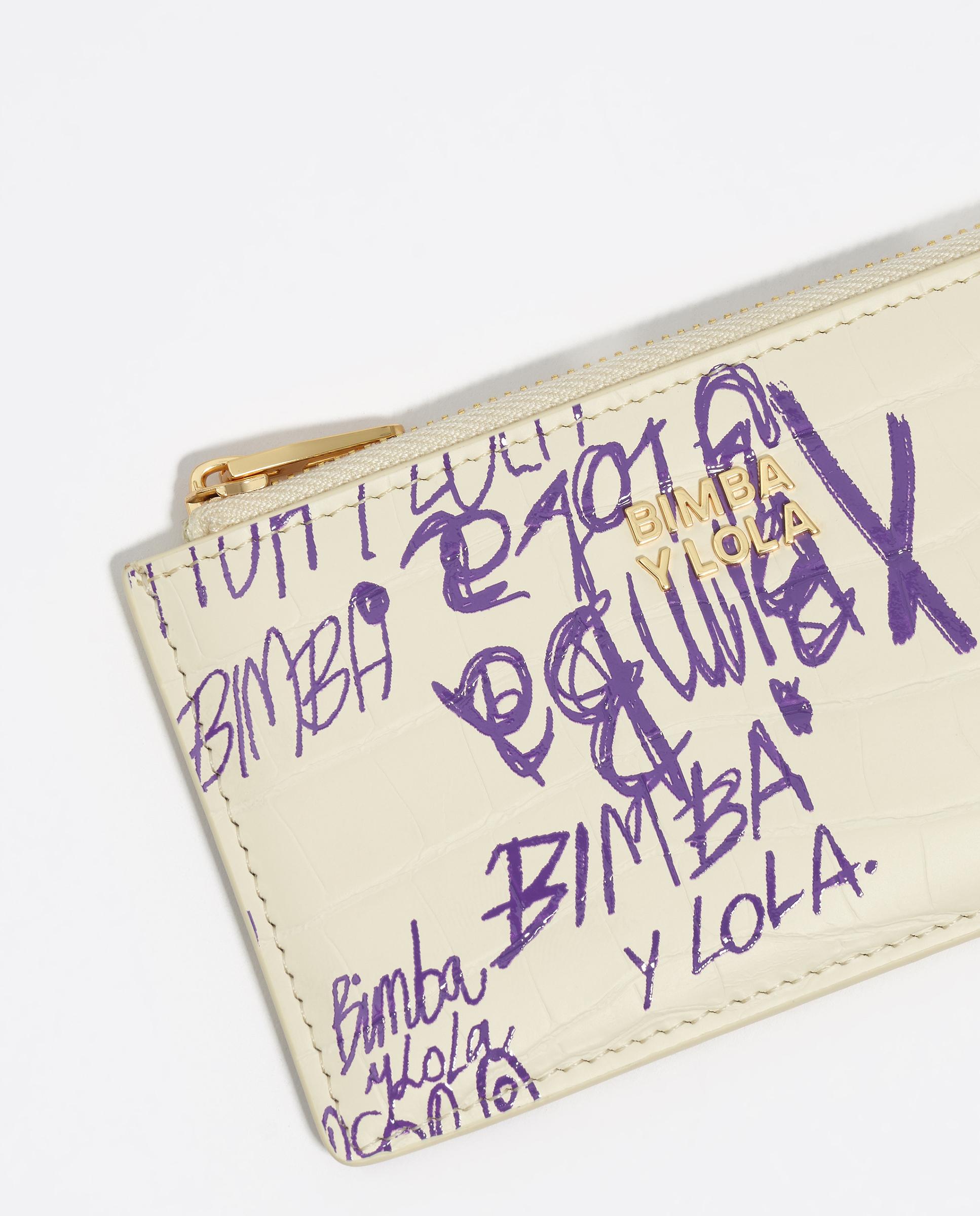 Porta-cartões com Textura Brilhante Print Amarelo-2