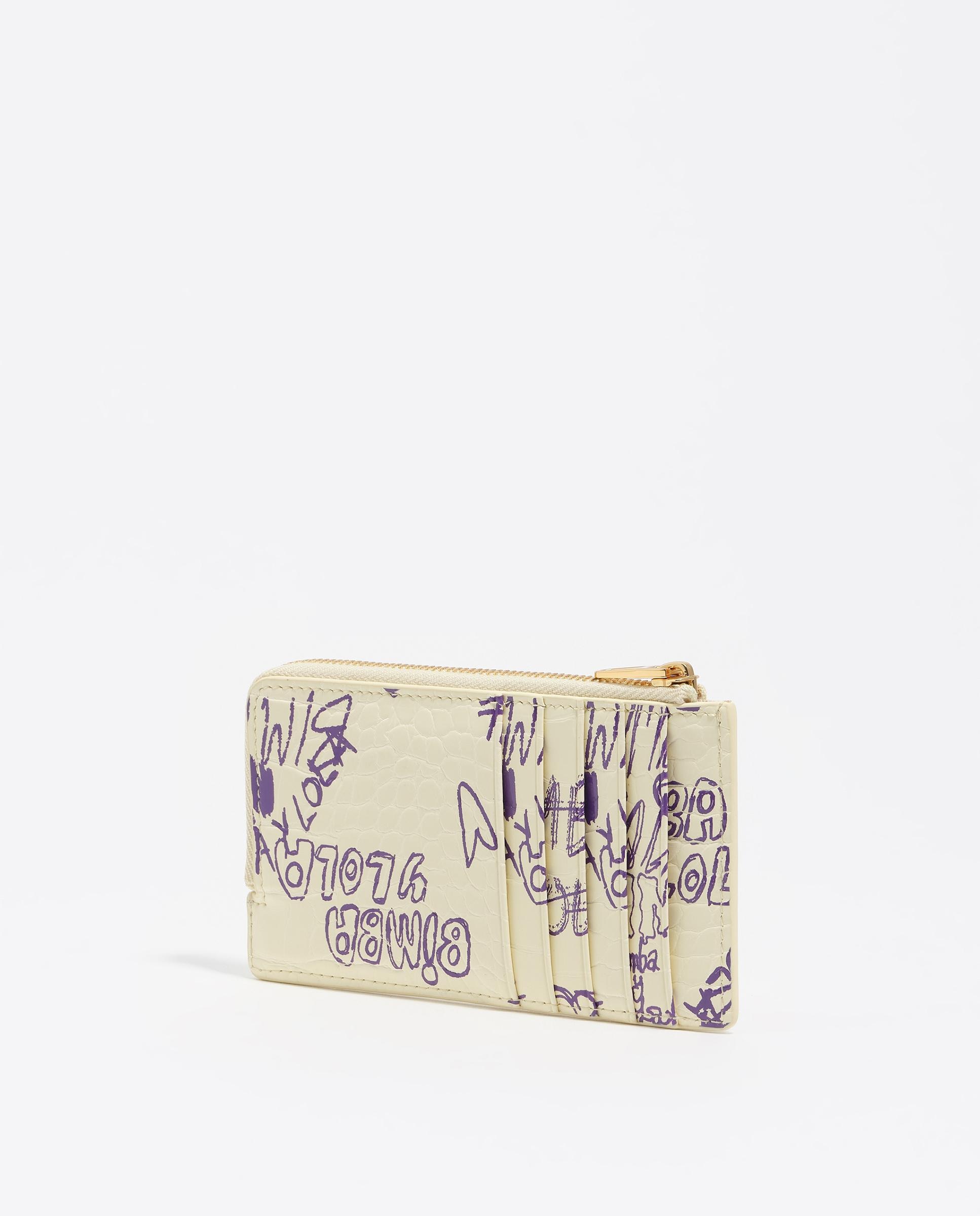 Porta-cartões com Textura Brilhante Print Amarelo-4