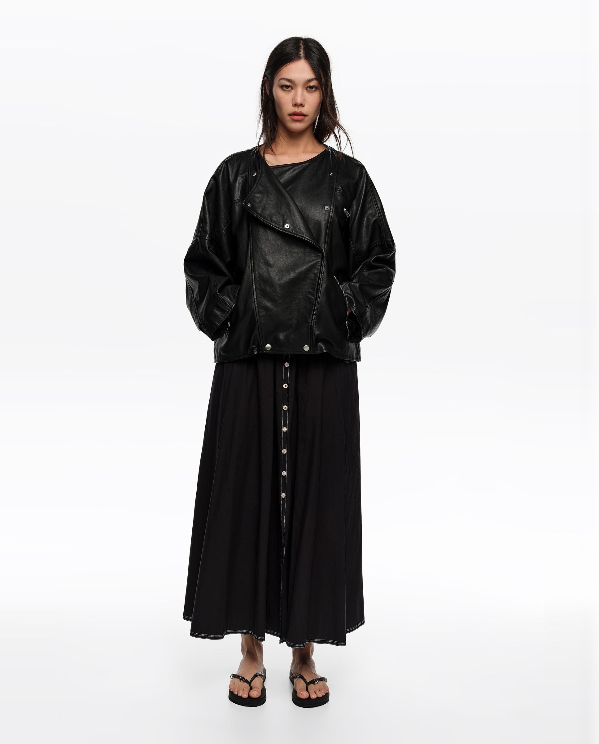 Imagem 0 de Saia Comprida Linha a com Botões