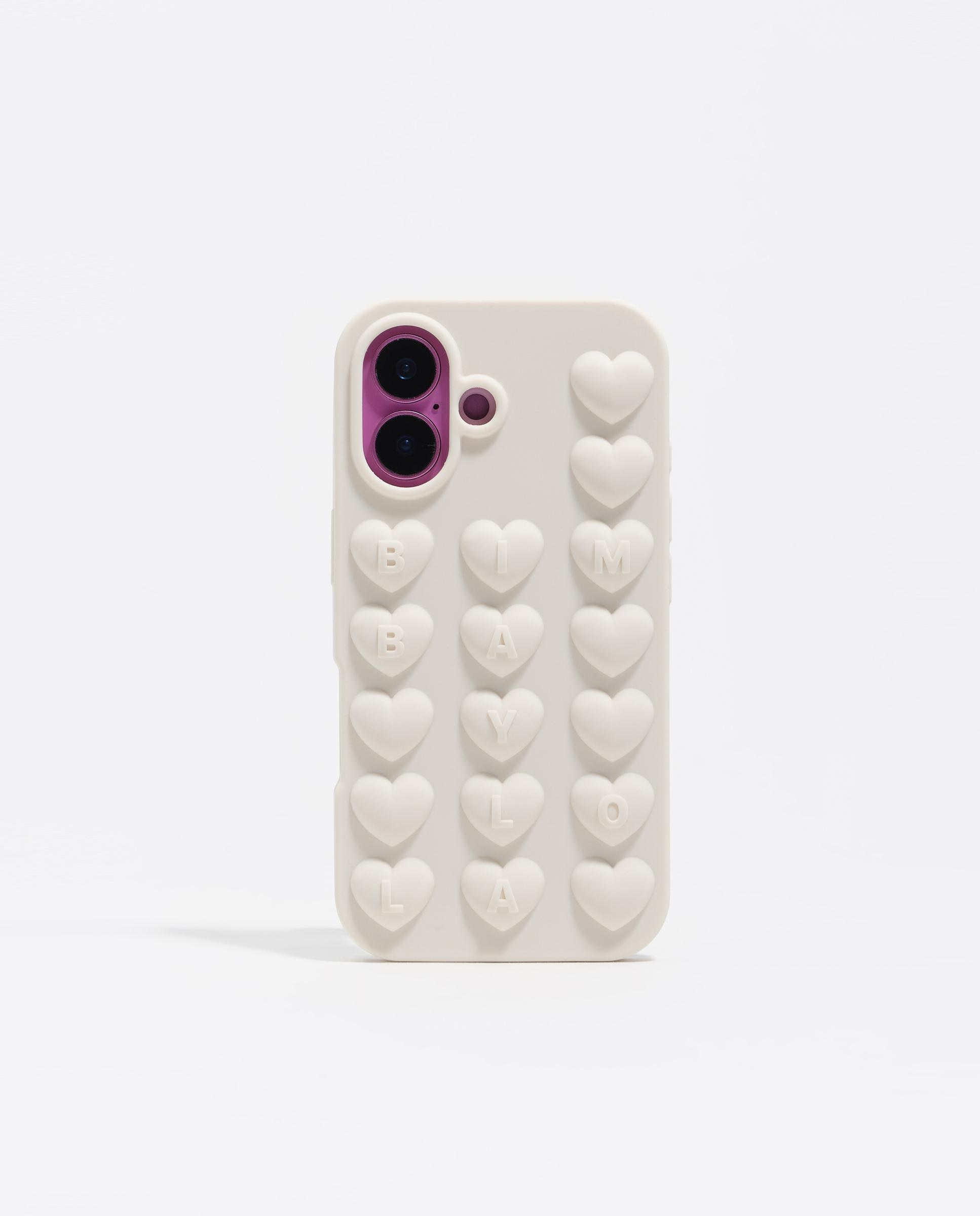 Capa de Silicone Iphone 16 Branca-1