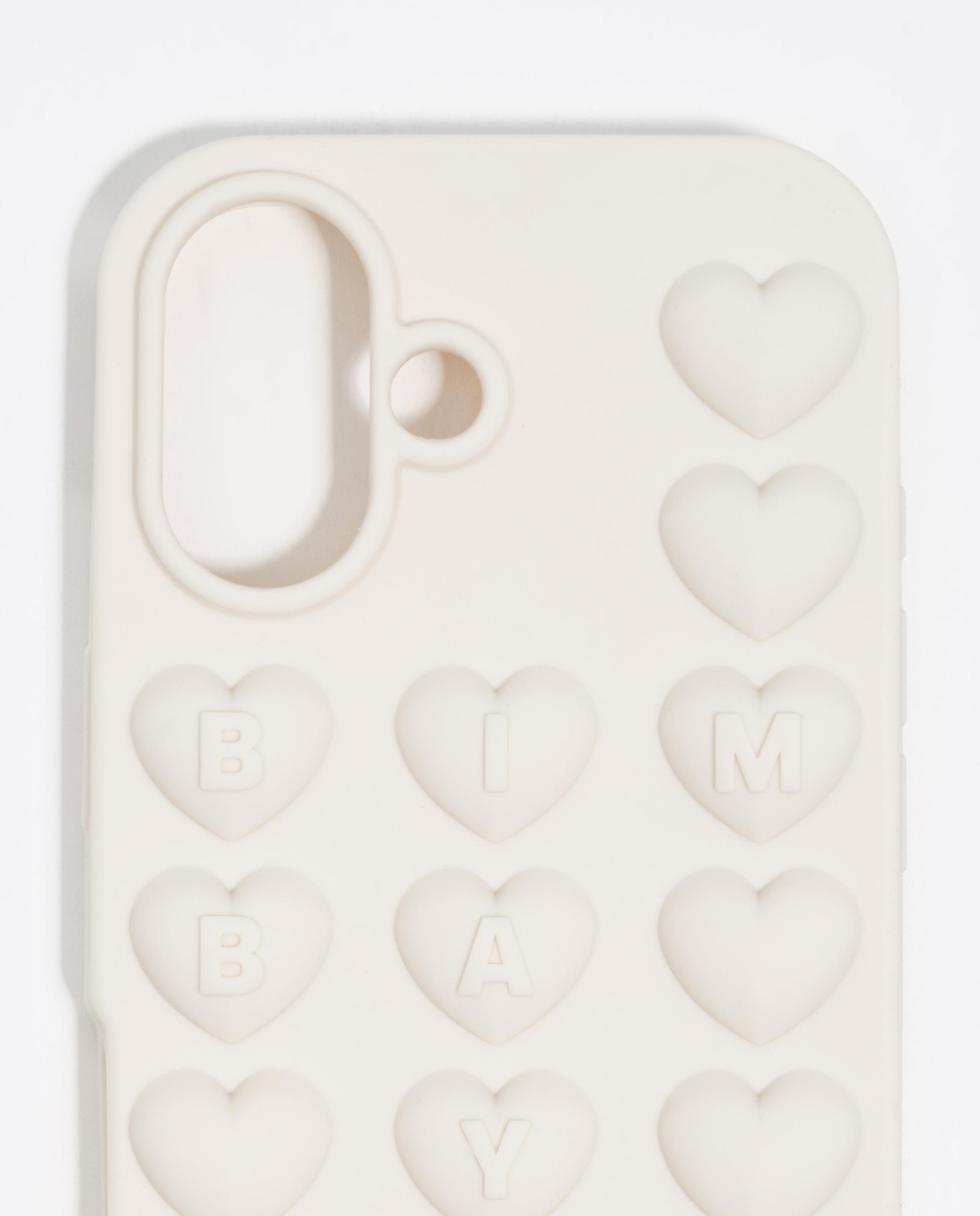Capa de Silicone Iphone 16 Branca-2