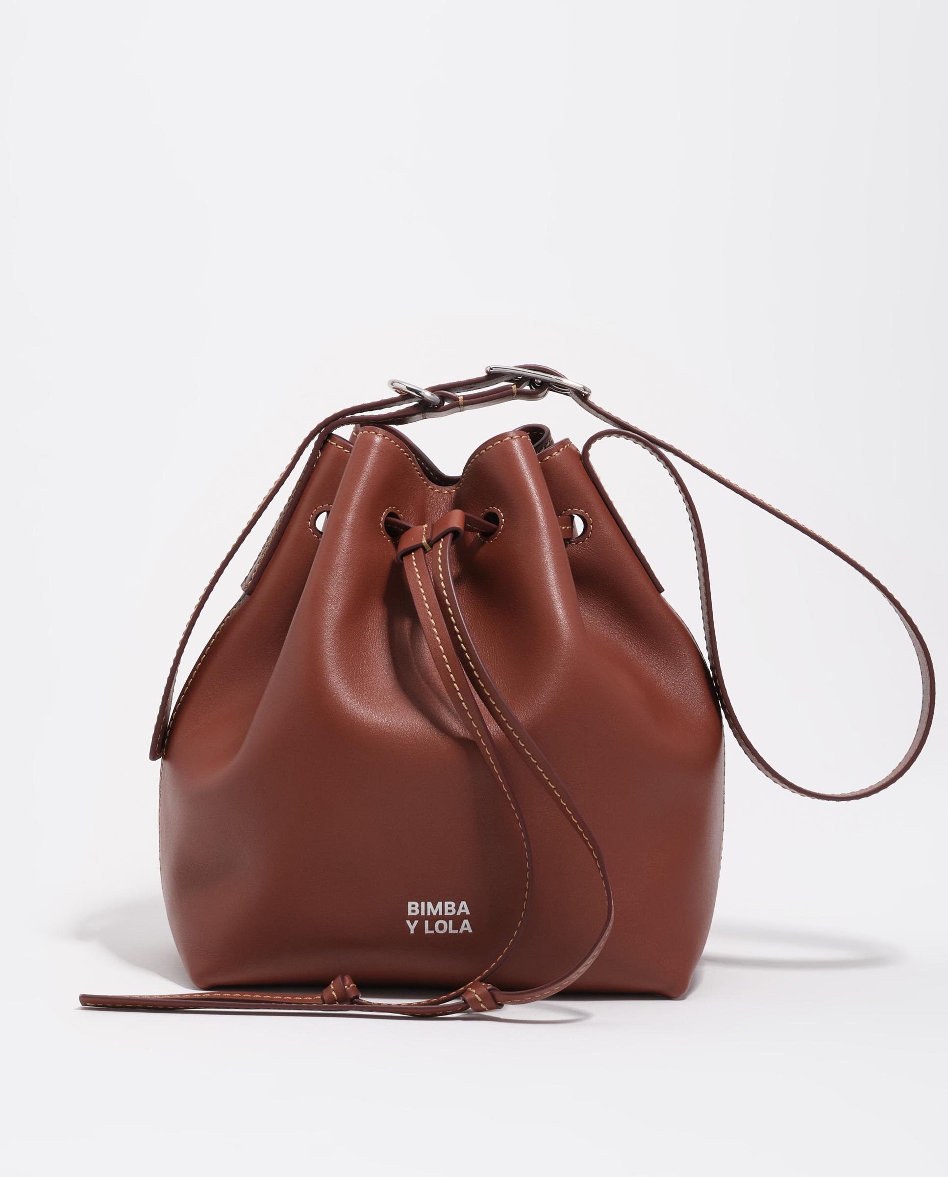 Imagem 0 de Mala a Tiracolo Bucket Carlino Grande Pele