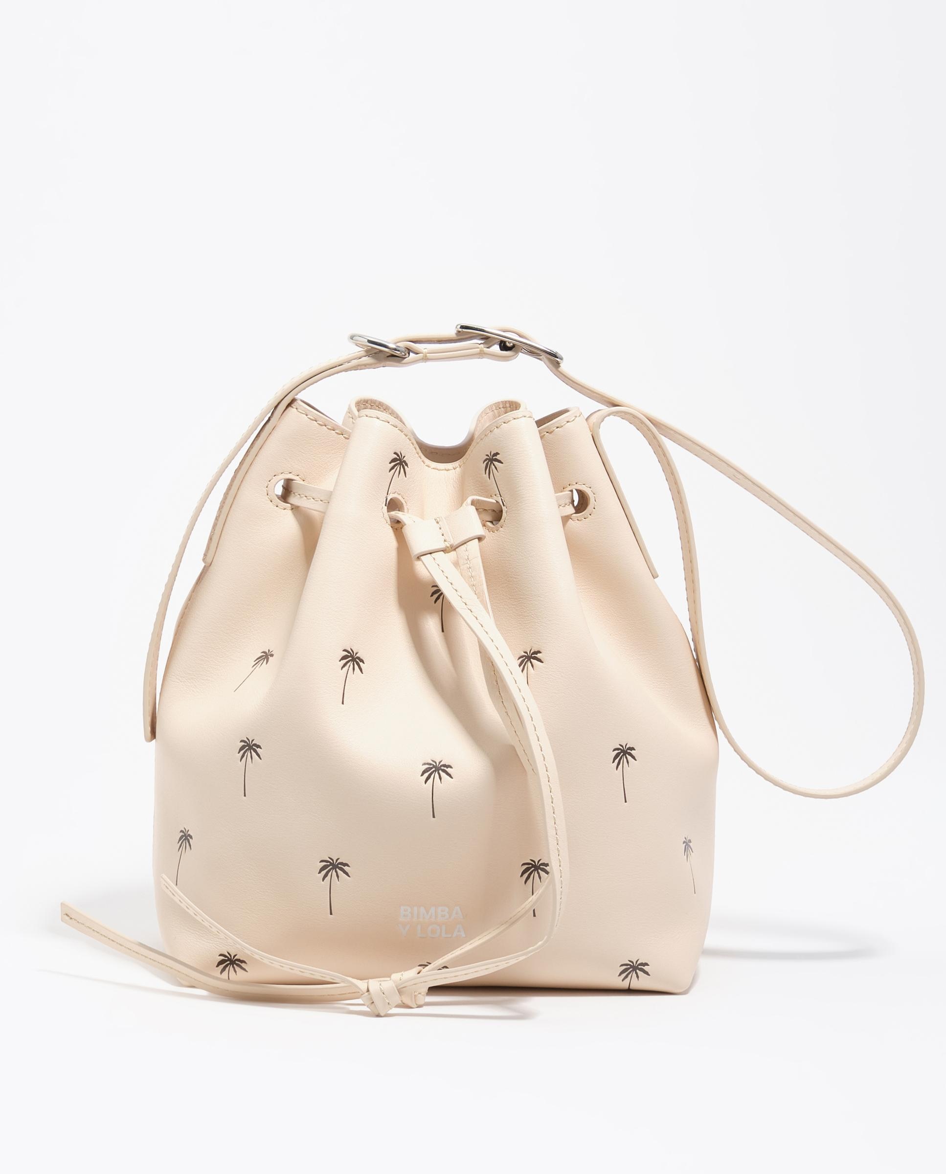 Imagem 0 de Mala a Tiracolo Bucket Carlino Pequena em Pele