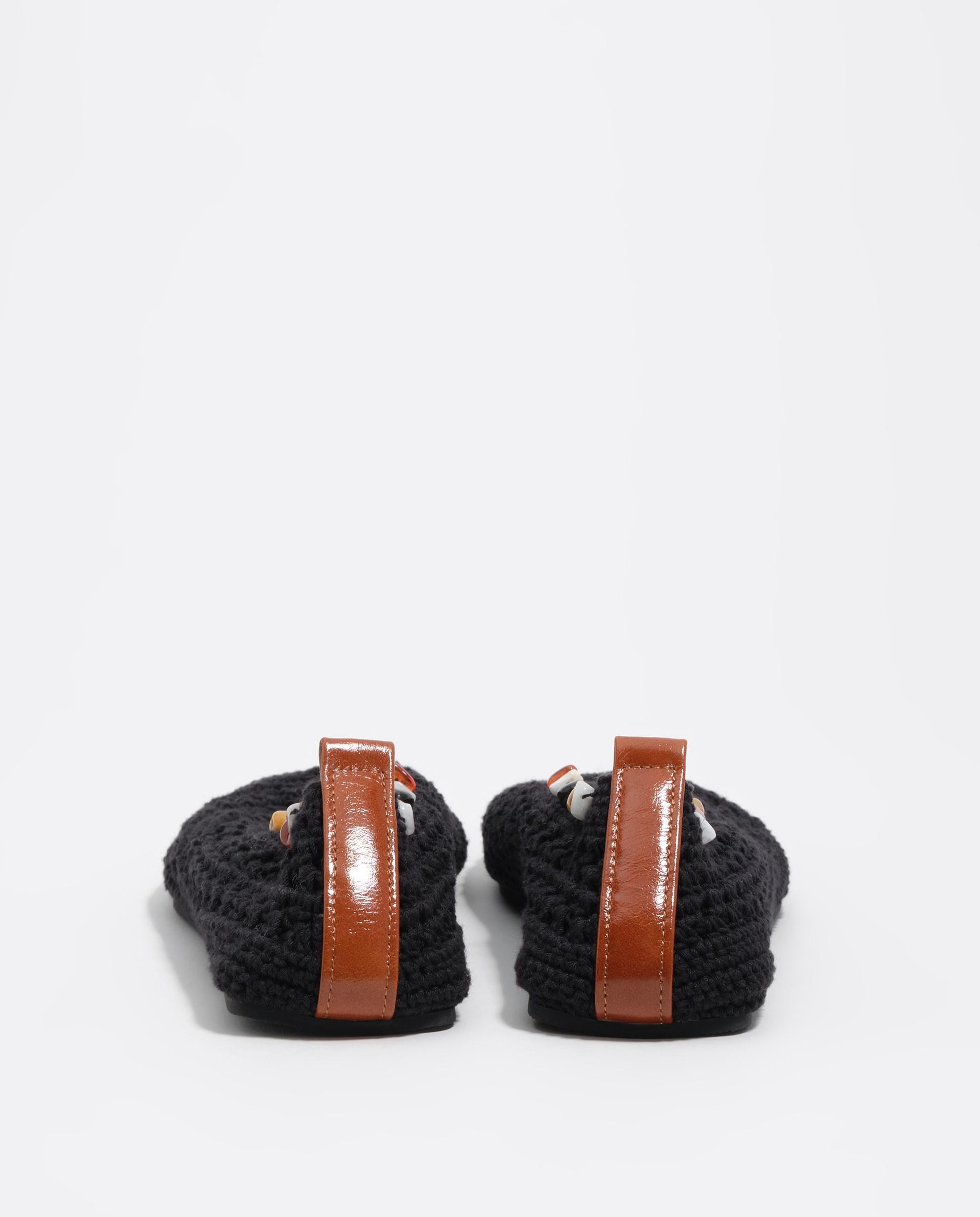 Sabrinas de Crochet com Pedras Naturais Preto-4