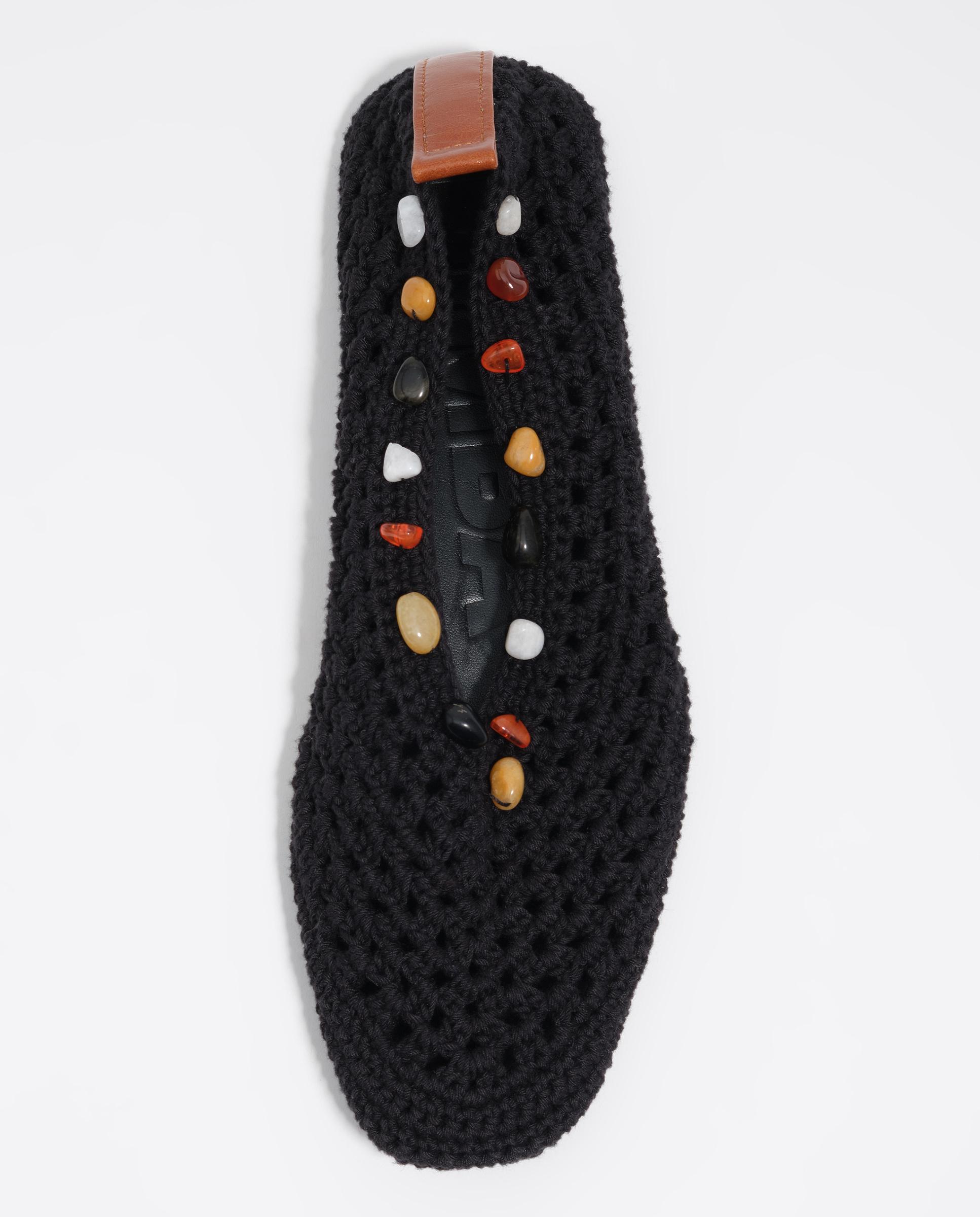 Sabrinas de Crochet com Pedras Naturais Preto-5