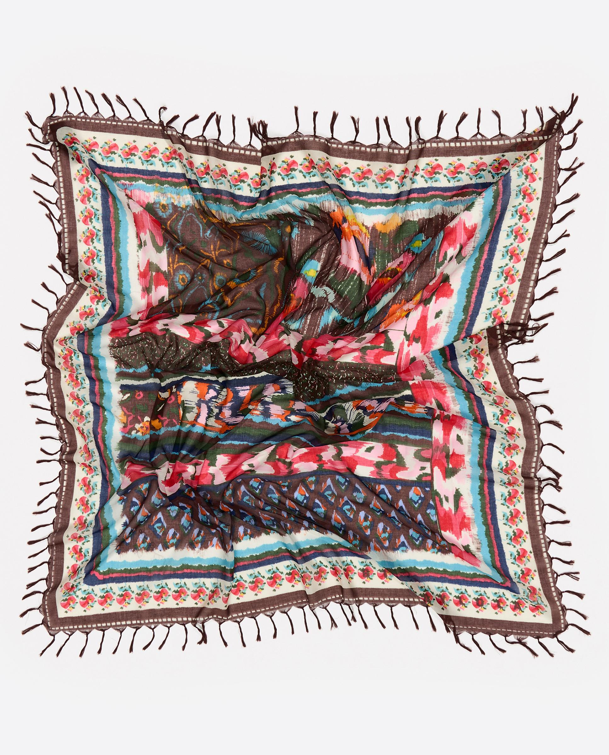 Écharpe Patchwork de Algodão Multicolor-3