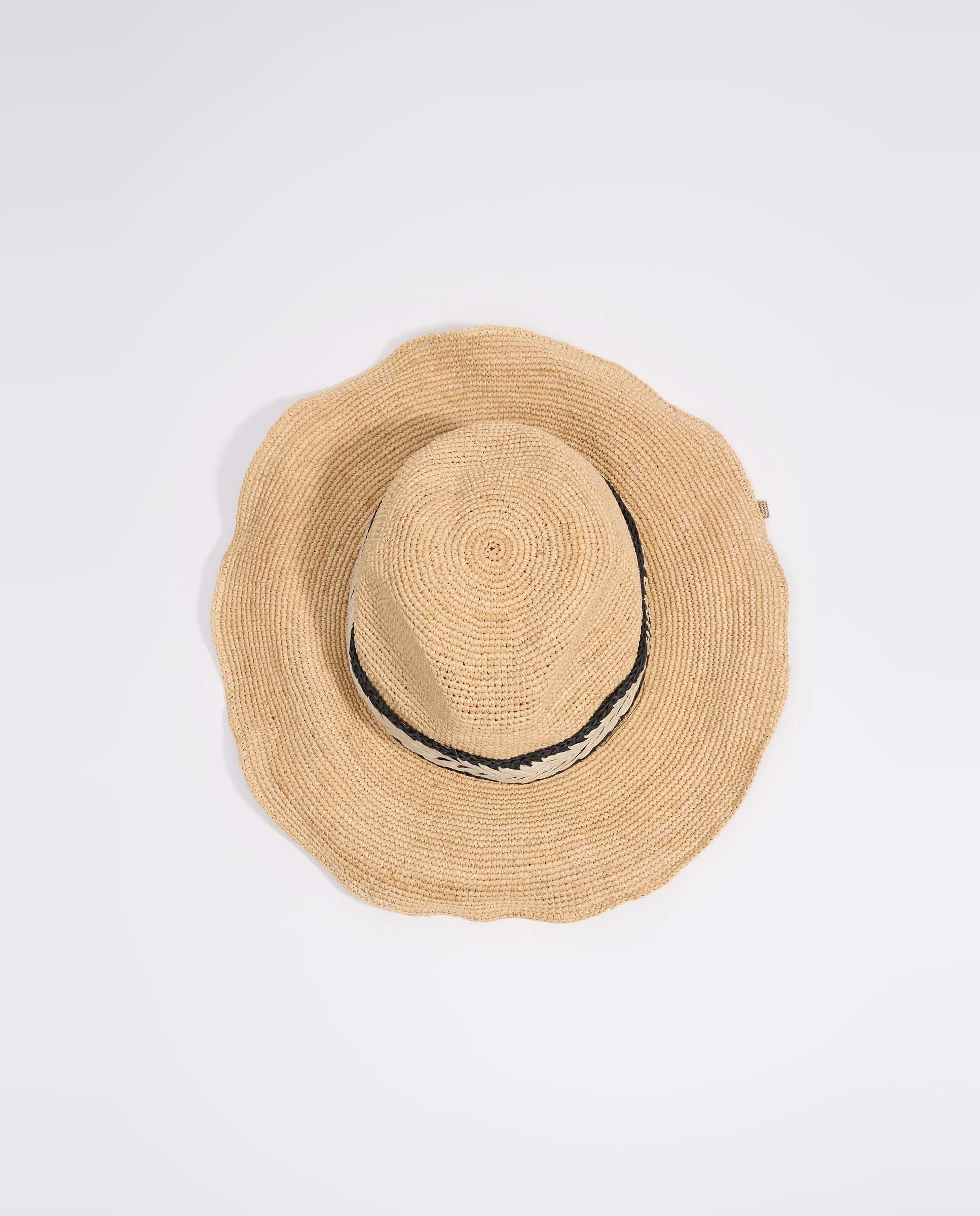 Chapéu Ráfia com Cinta Bordada Preto-4