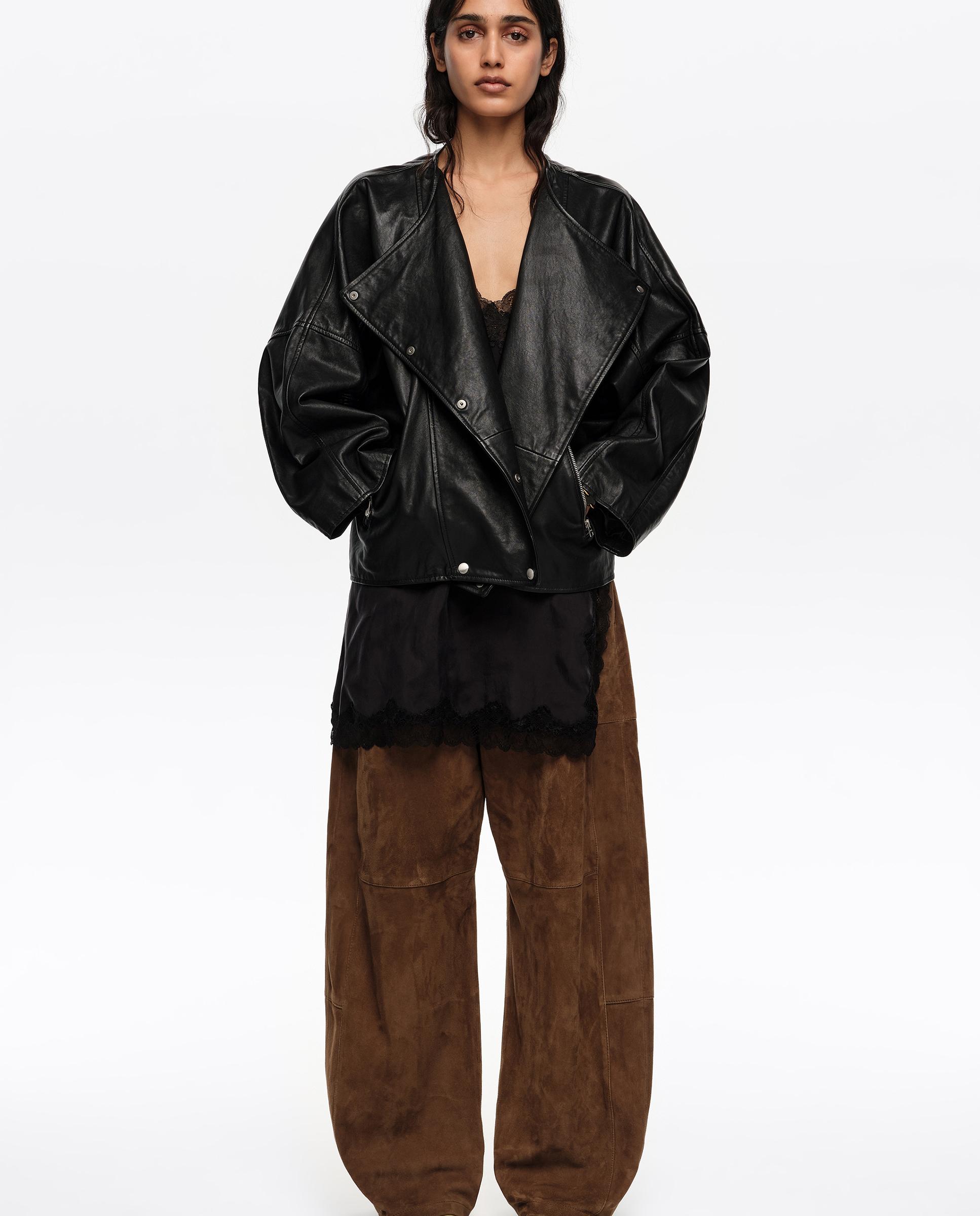 Imagem 0 de Cazadora de mujer cruzada piel