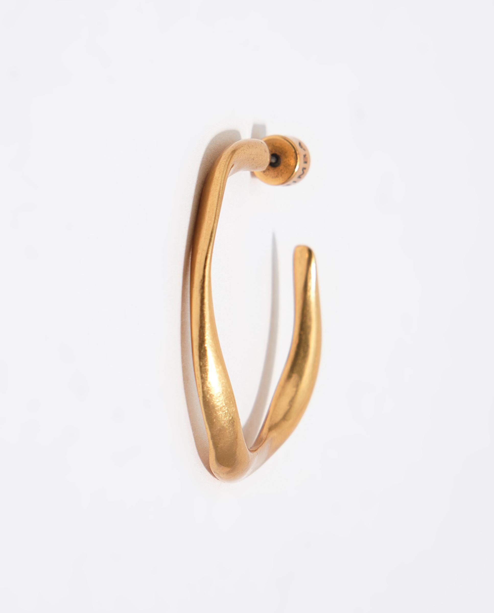 Brincos Aro Irregular Dourado-3