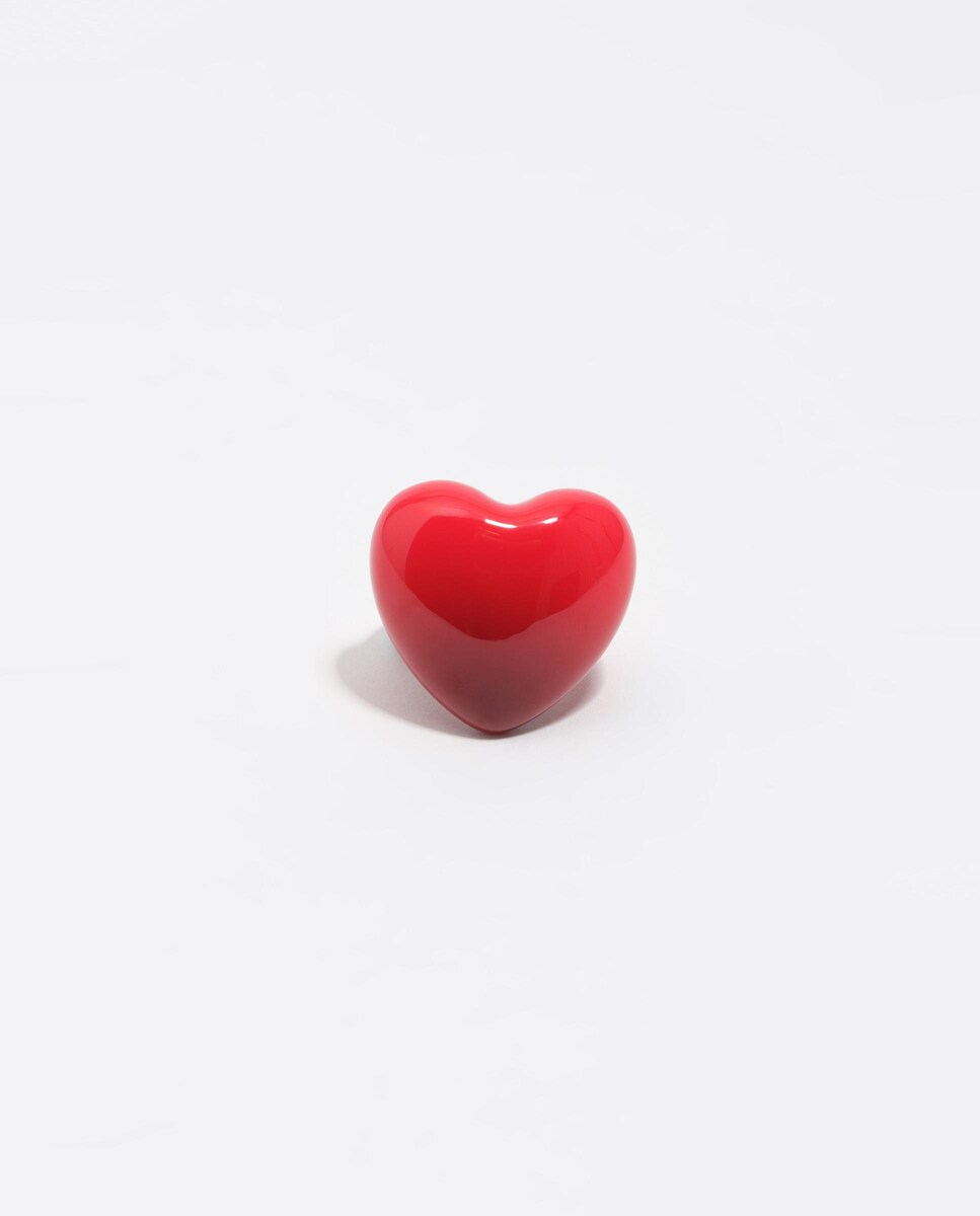 Anel Coração Vermelho Vermelho-2