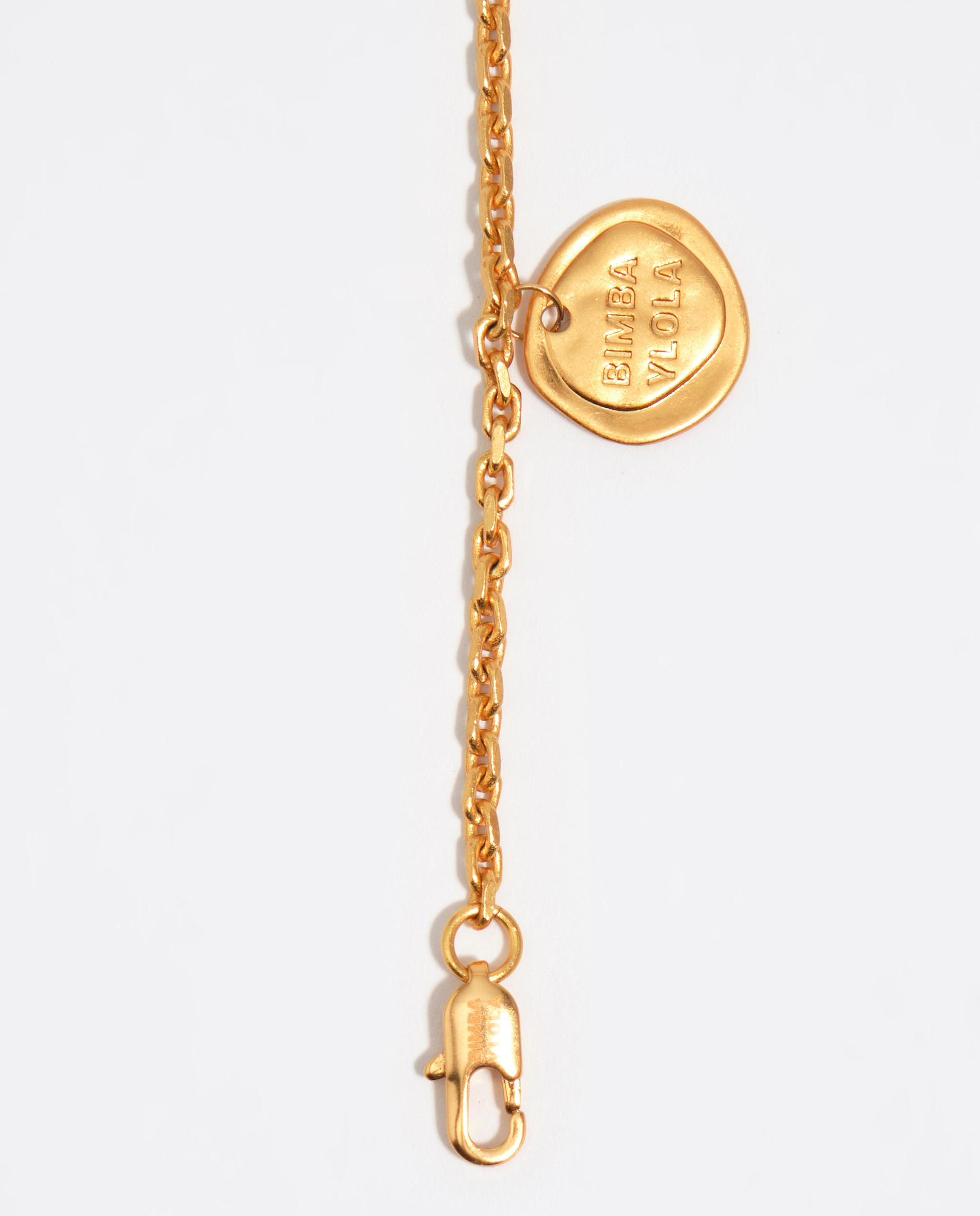 Colar Silhuetas Metal Bicolor Dourado-3