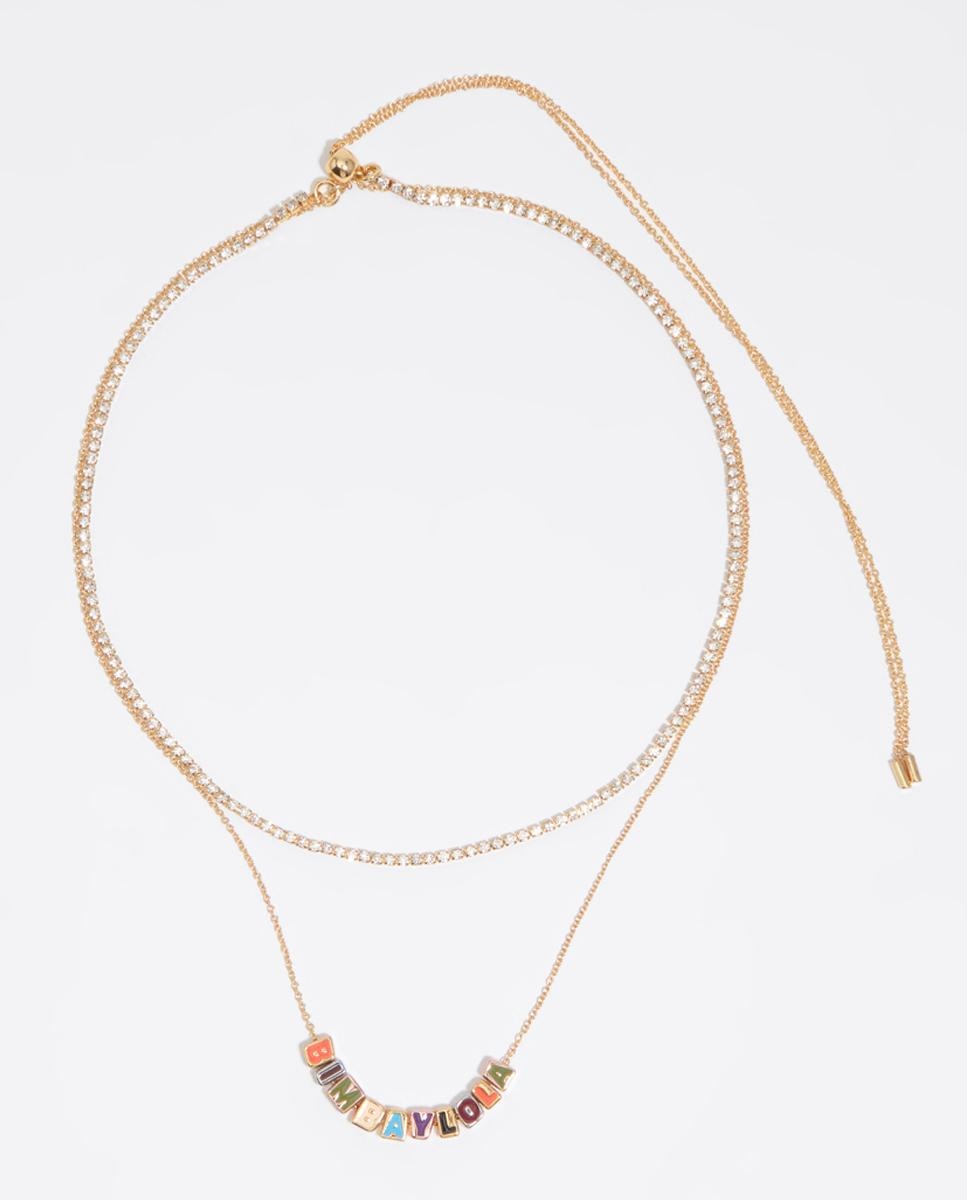 Imagem 0 de Corrente Dupla com Letras Bimba Y Lola