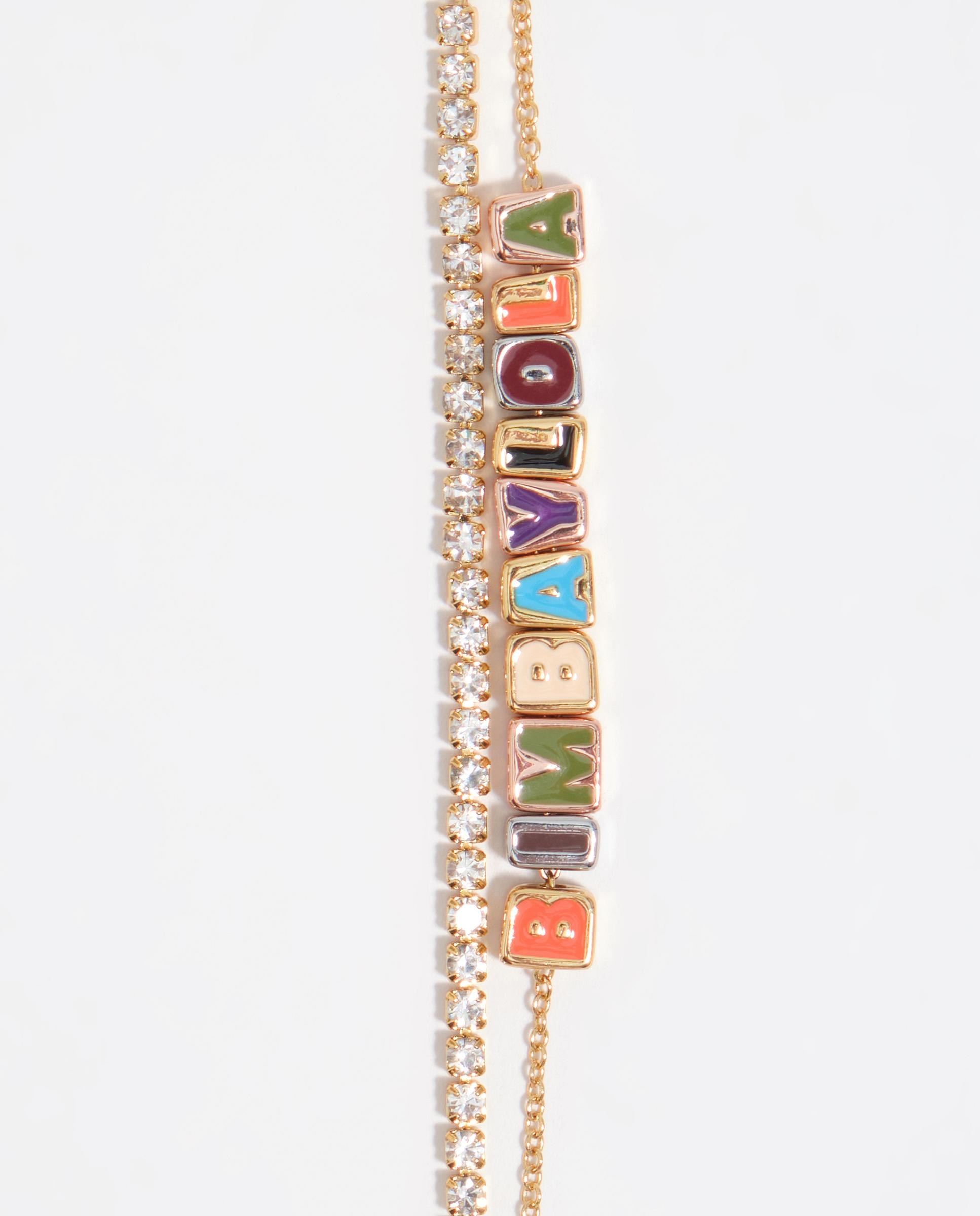 Corrente Dupla com Letras Bimba Y Lola Dourado-2
