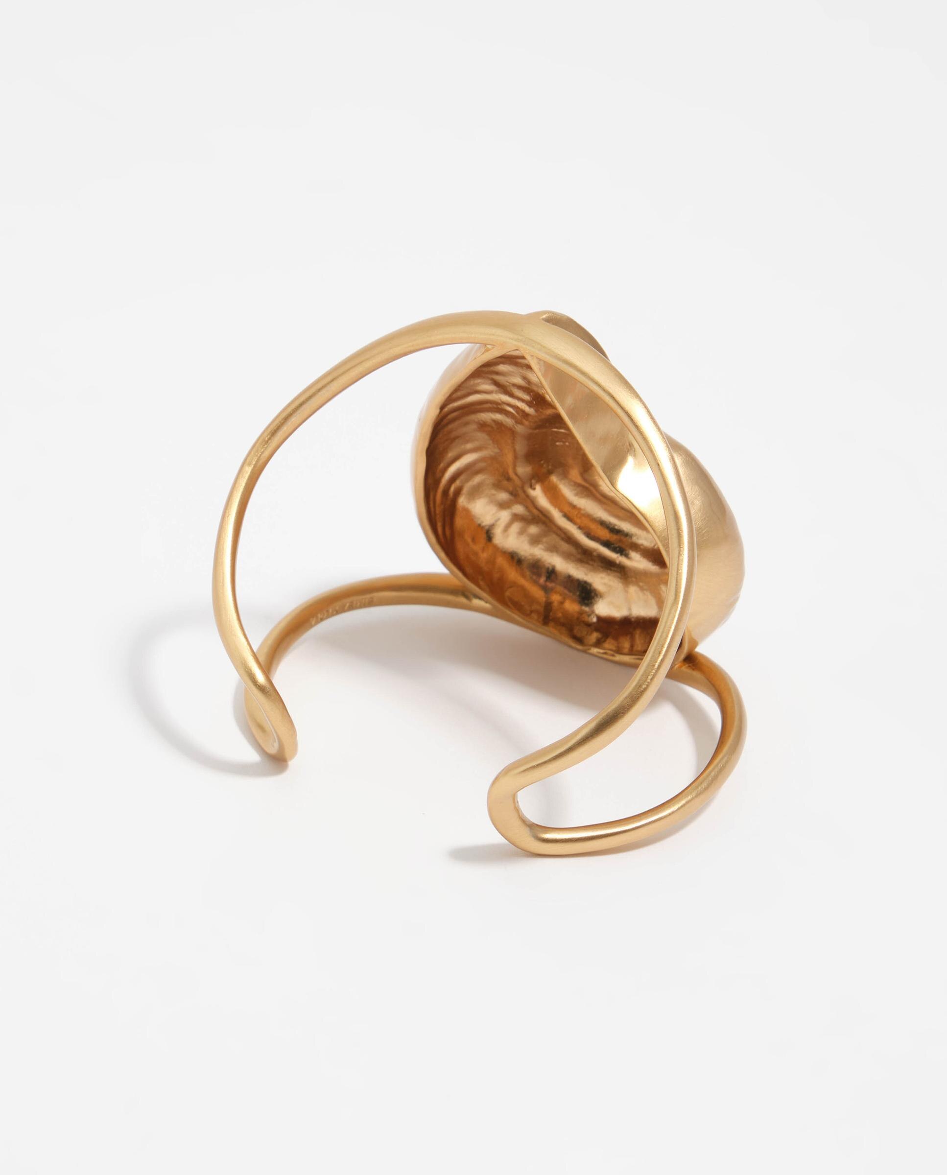 Pulseira Rígida com Motivo de Caracola Ouro-3