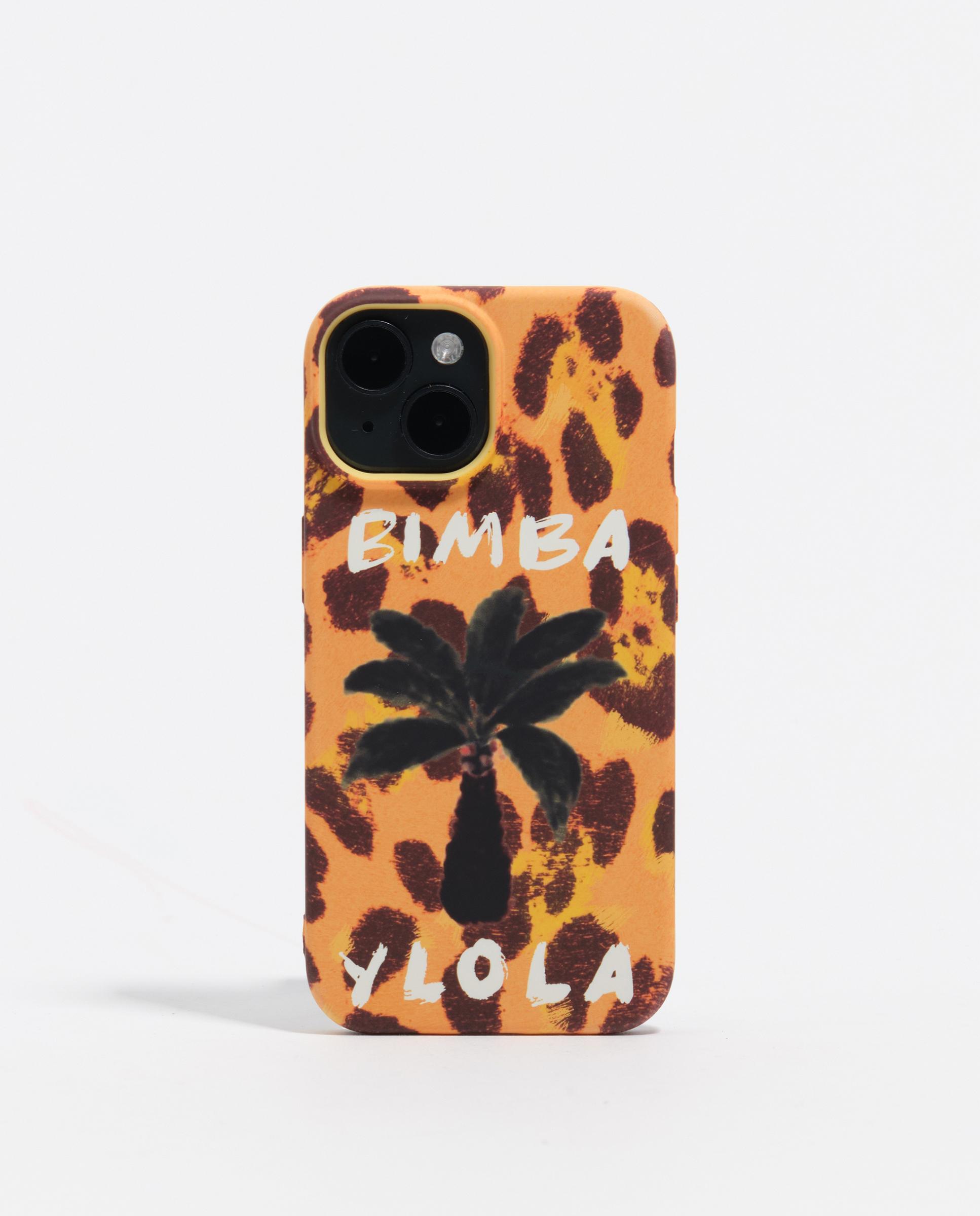 Capa para Telemóvel Iphone 15 Palmeira Amarelo / Preto-1