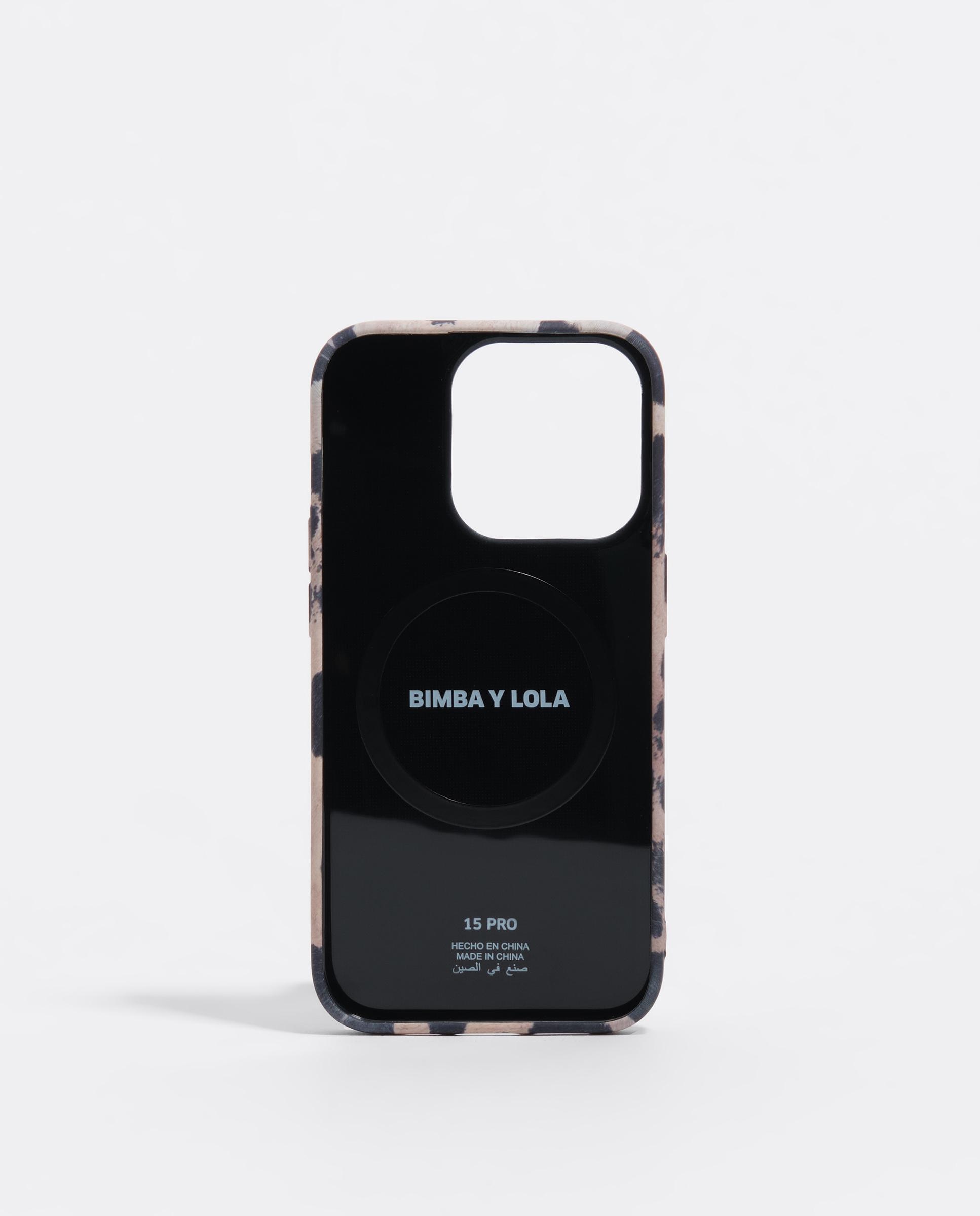 Capa para Telemóvel Iphone 15 Pro Palmeira Bege / Castanho-2