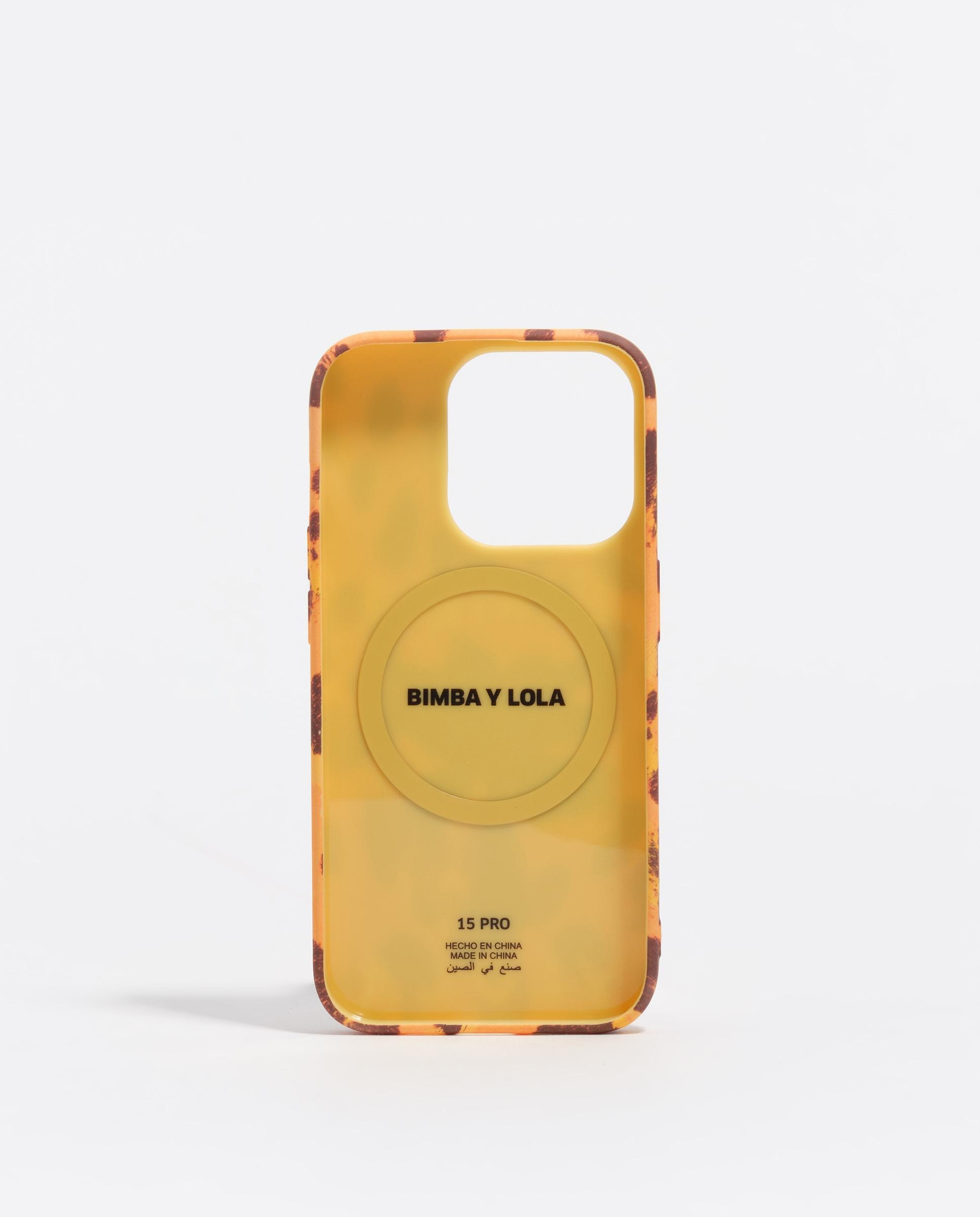 Capa para Telemóvel Iphone 15 Pro Palmeira Amarelo / Preto-2