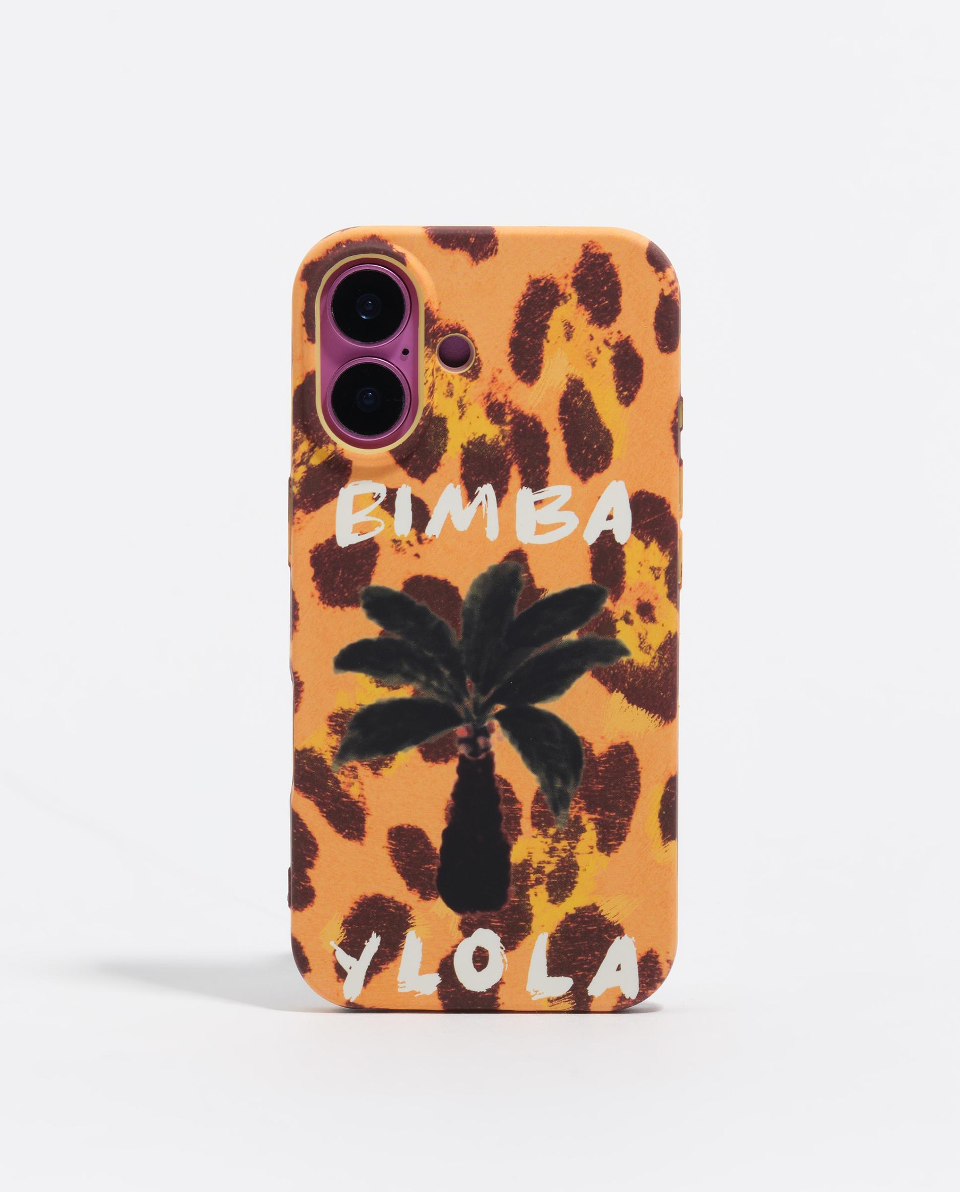 Capa para Telemóvel Iphone 16 Palmeira Laranja-1
