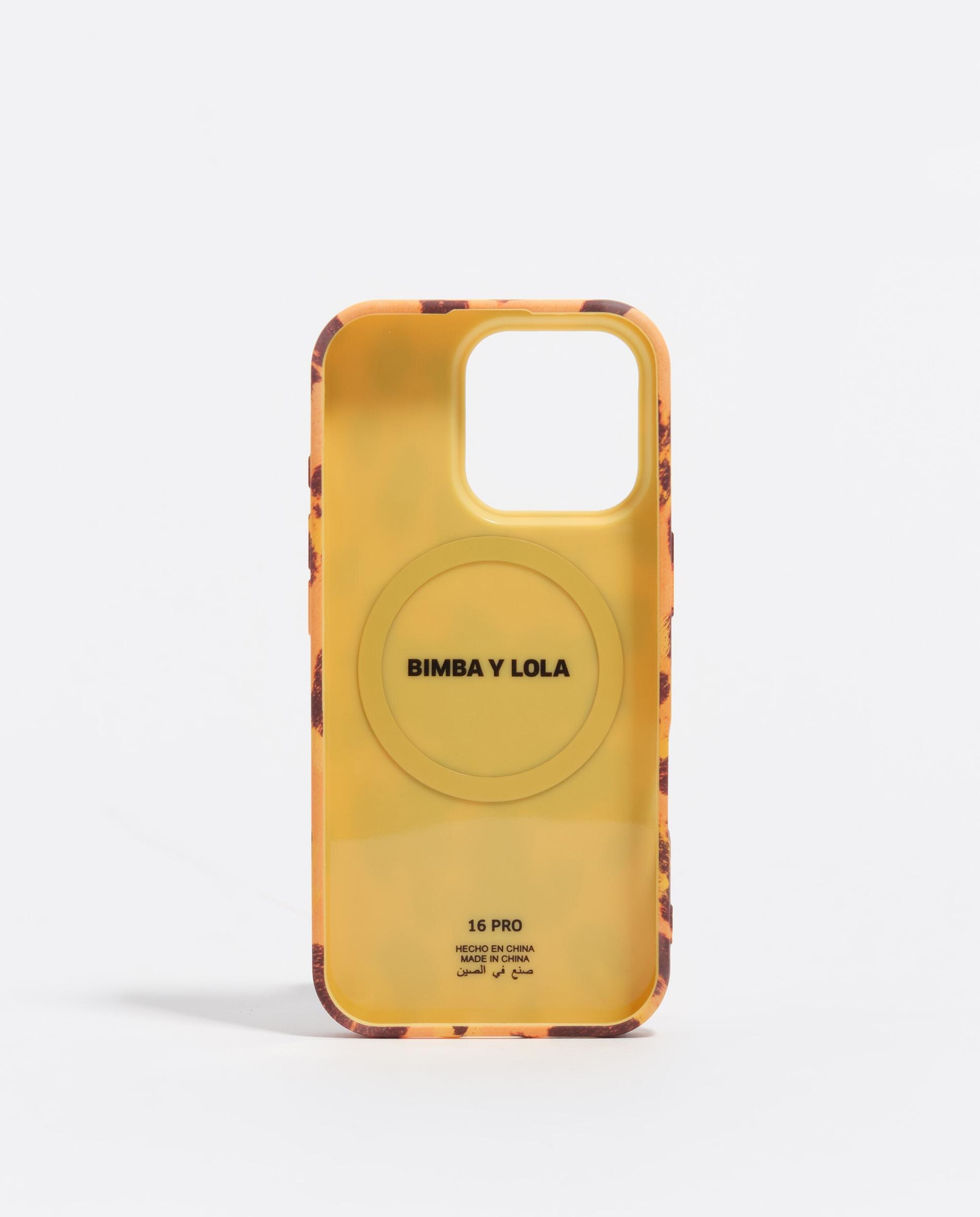 Capa para Telemóvel Iphone 16 Pro Palmeira Laranja / Preto-2