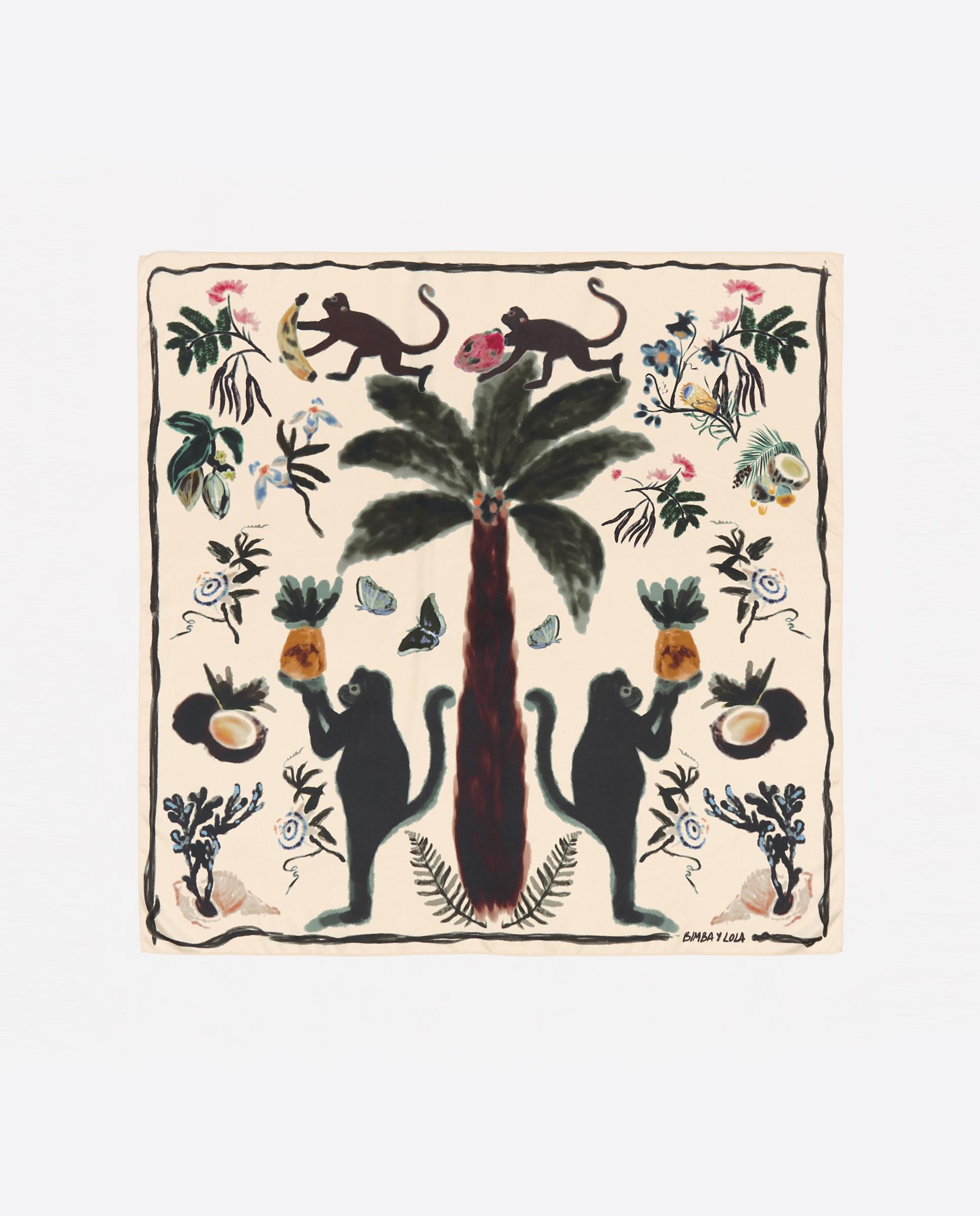 Imagem 0 de Écharpe Quadrada Macacos