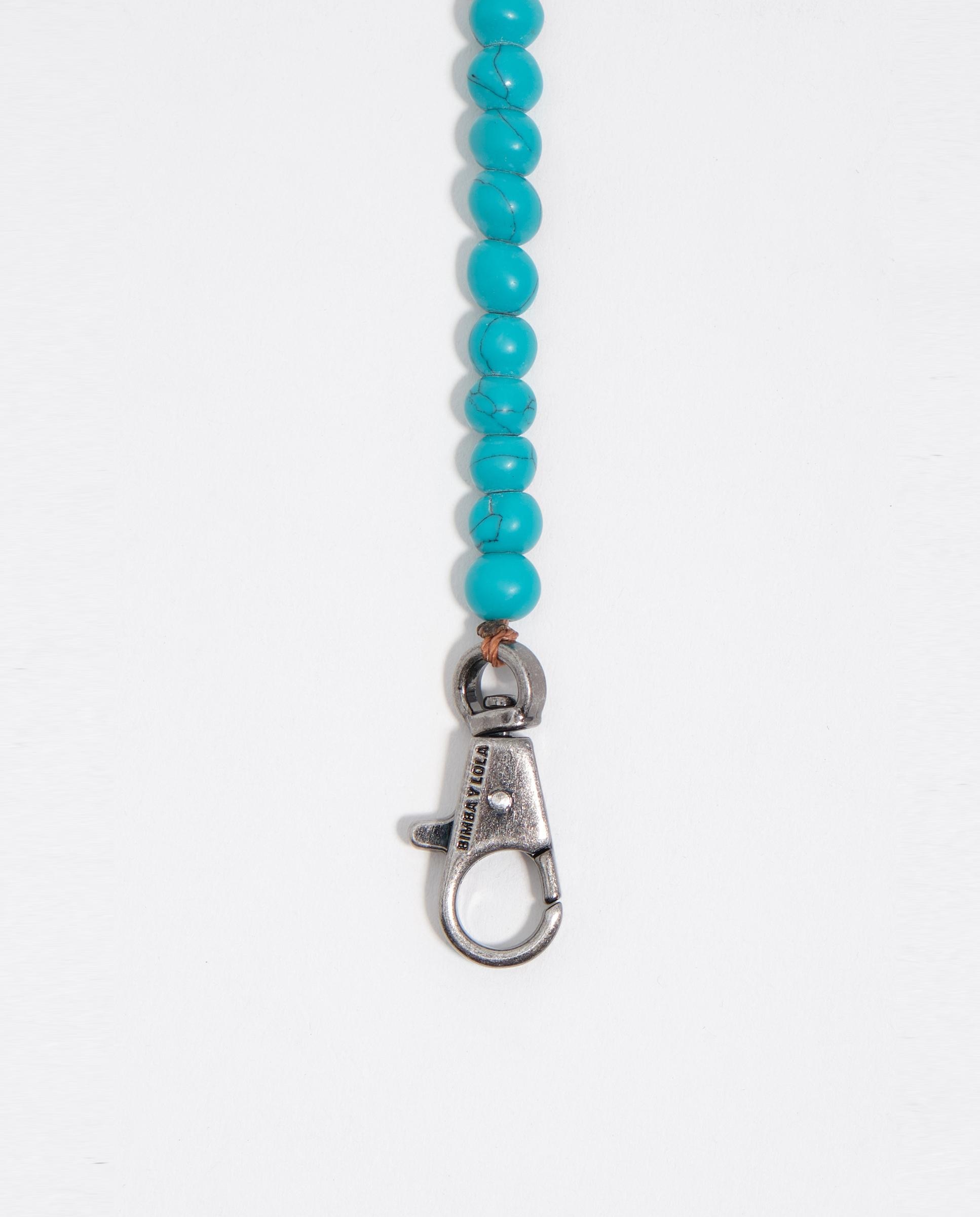Colar Pedras e Pérolas Turquesa-3