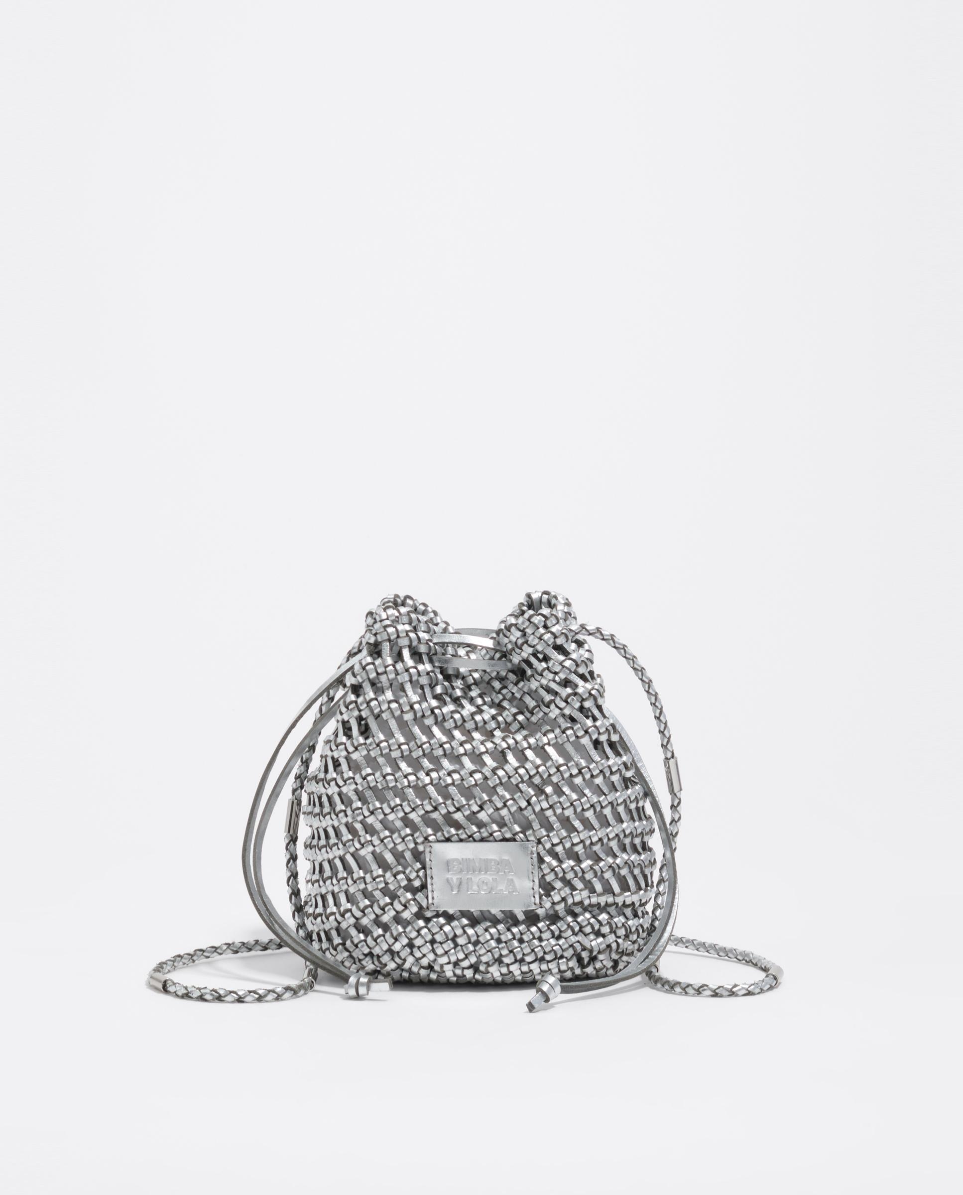 Imagem 0 de Mala a Tiracolo Mini Entrançada Pele