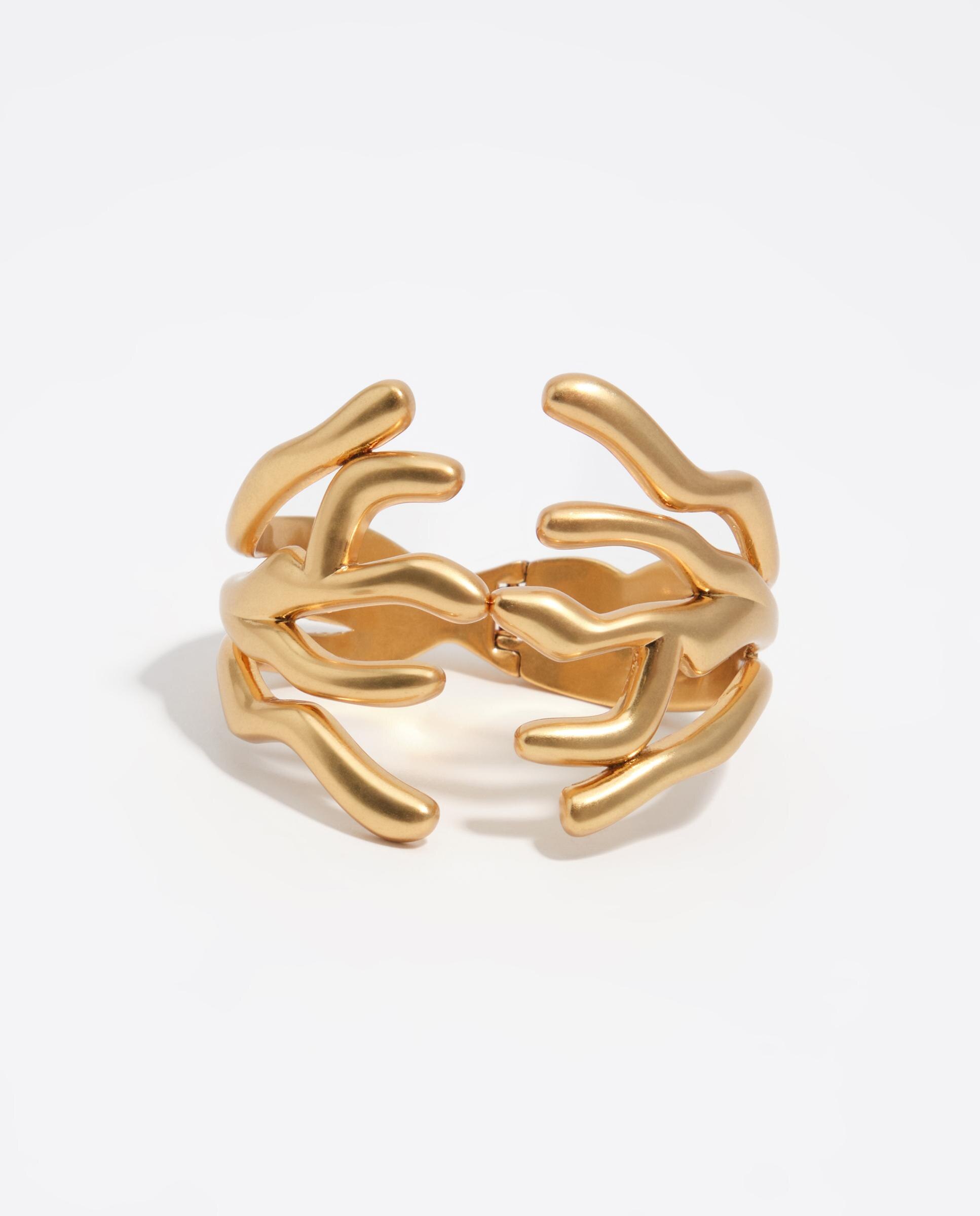 Pulseira Corais Envelhecido Dourado-2